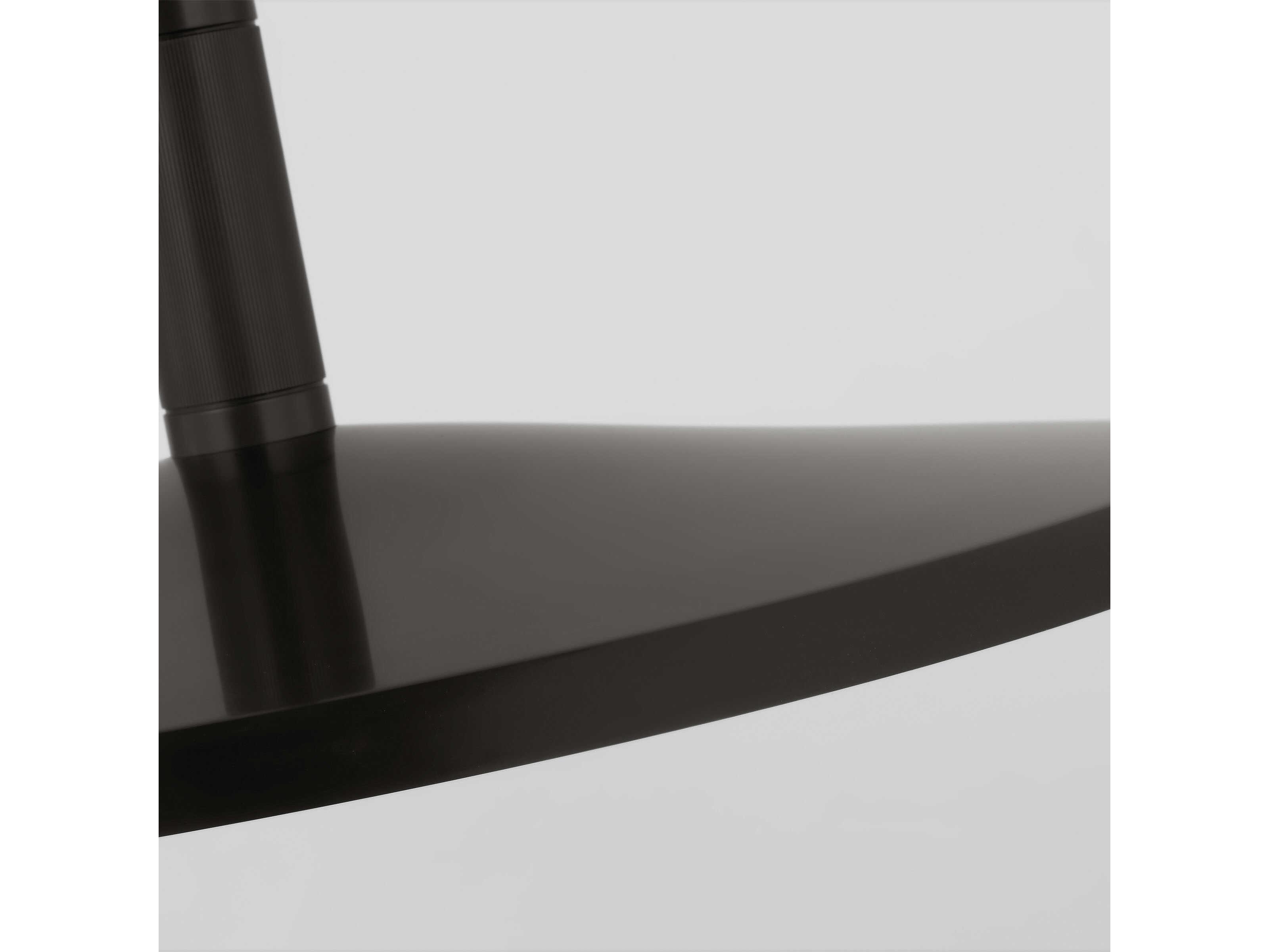 Visual Comfort Modern Saucer 1-Light Bronze Round Pendant