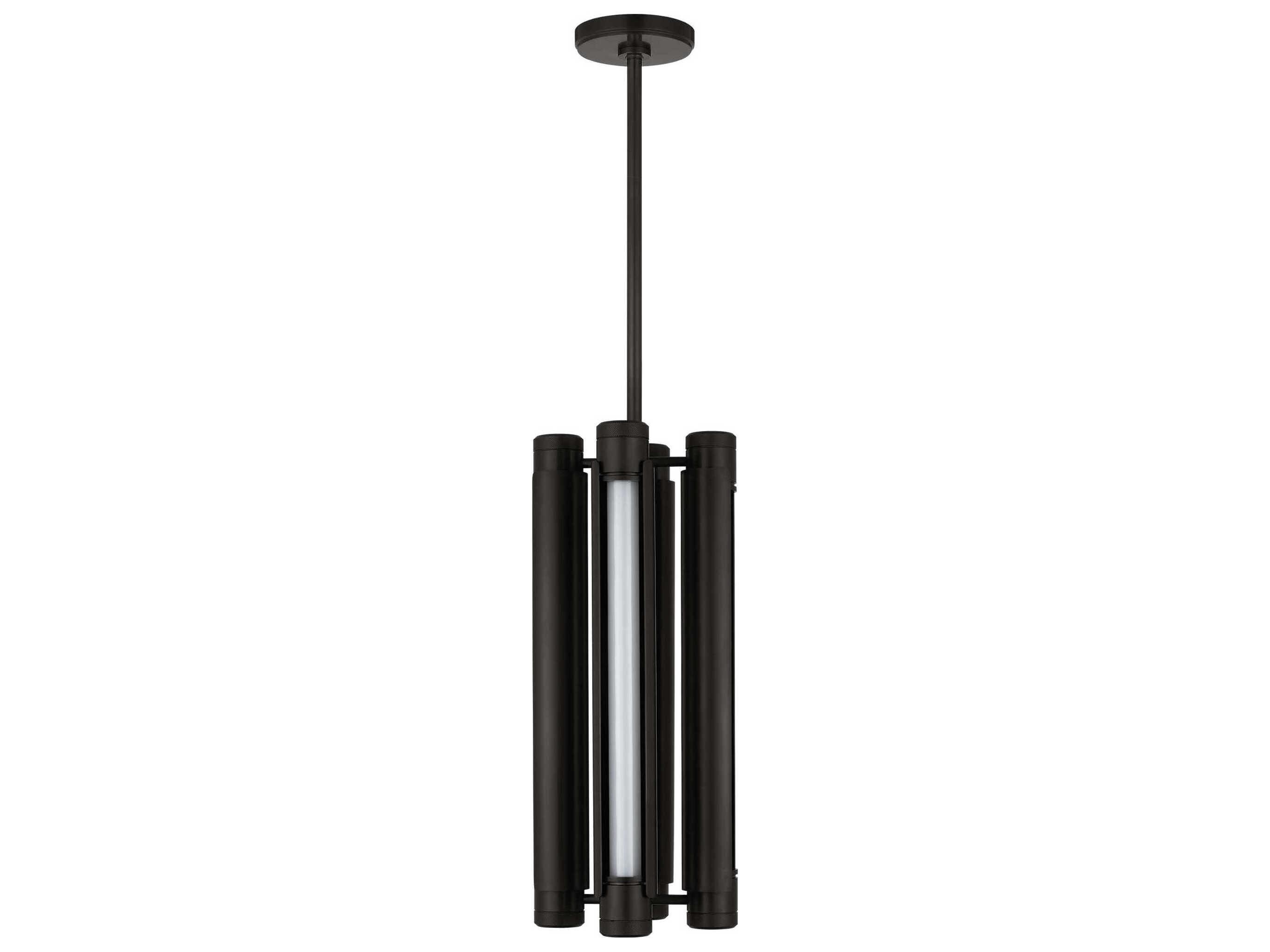 Visual Comfort Modern Capa 4-Light Bronze Cylinder Mini Pendant