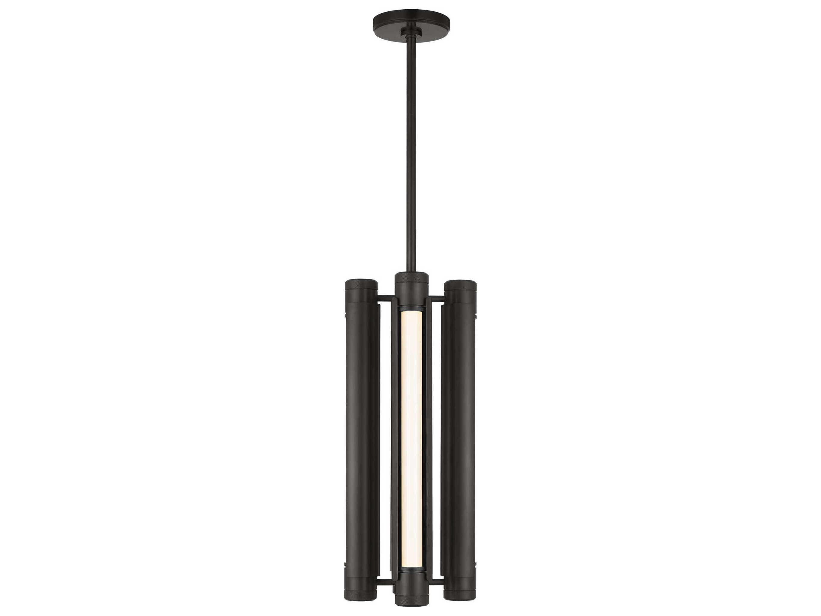 Visual Comfort Modern Capa 4-Light Bronze Cylinder Mini Pendant