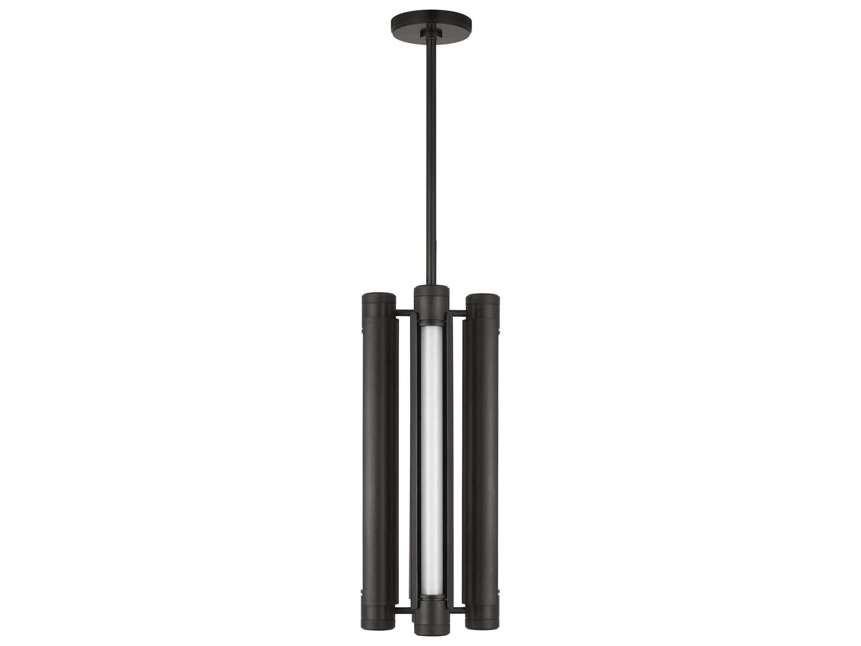 Visual Comfort Modern Capa 4-Light Bronze Cylinder Mini Pendant