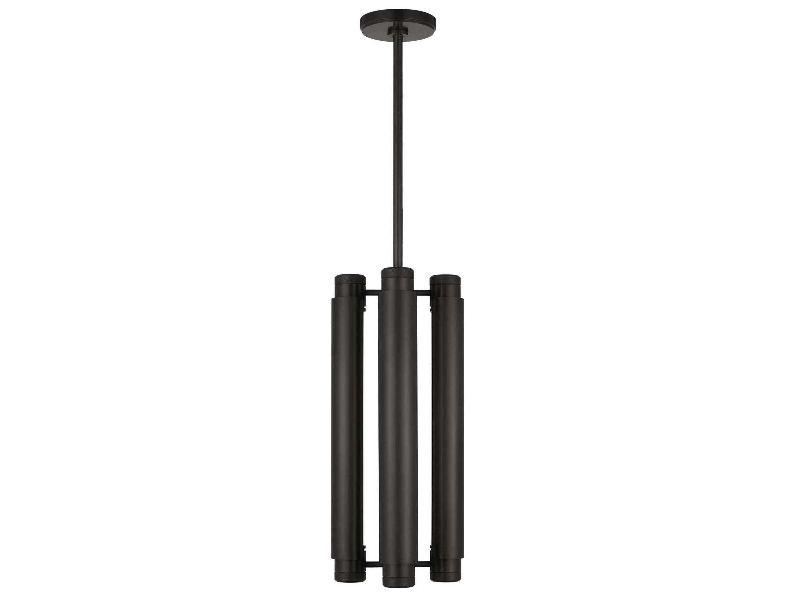 Visual Comfort Modern Capa 4-Light Bronze Cylinder Mini Pendant