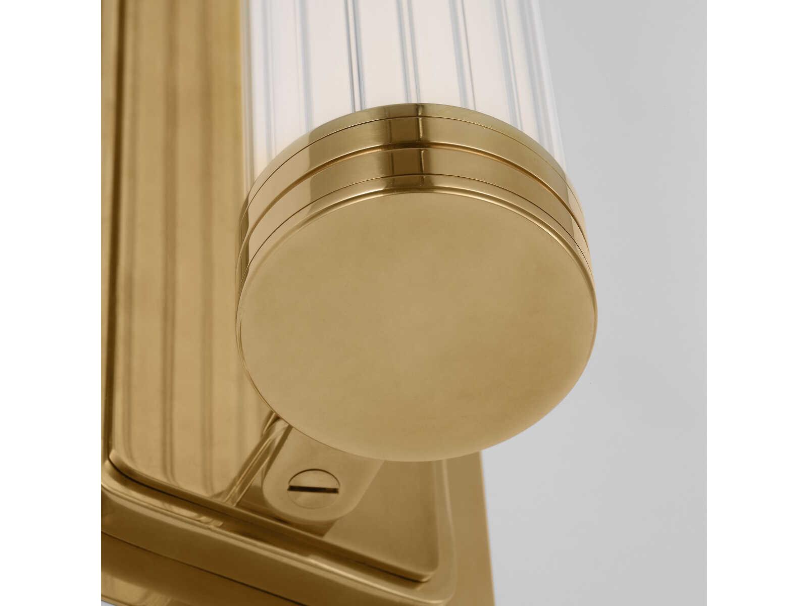 Visual Comfort Modern Alo 1-Light Polished Natural Brass Wall Sconce