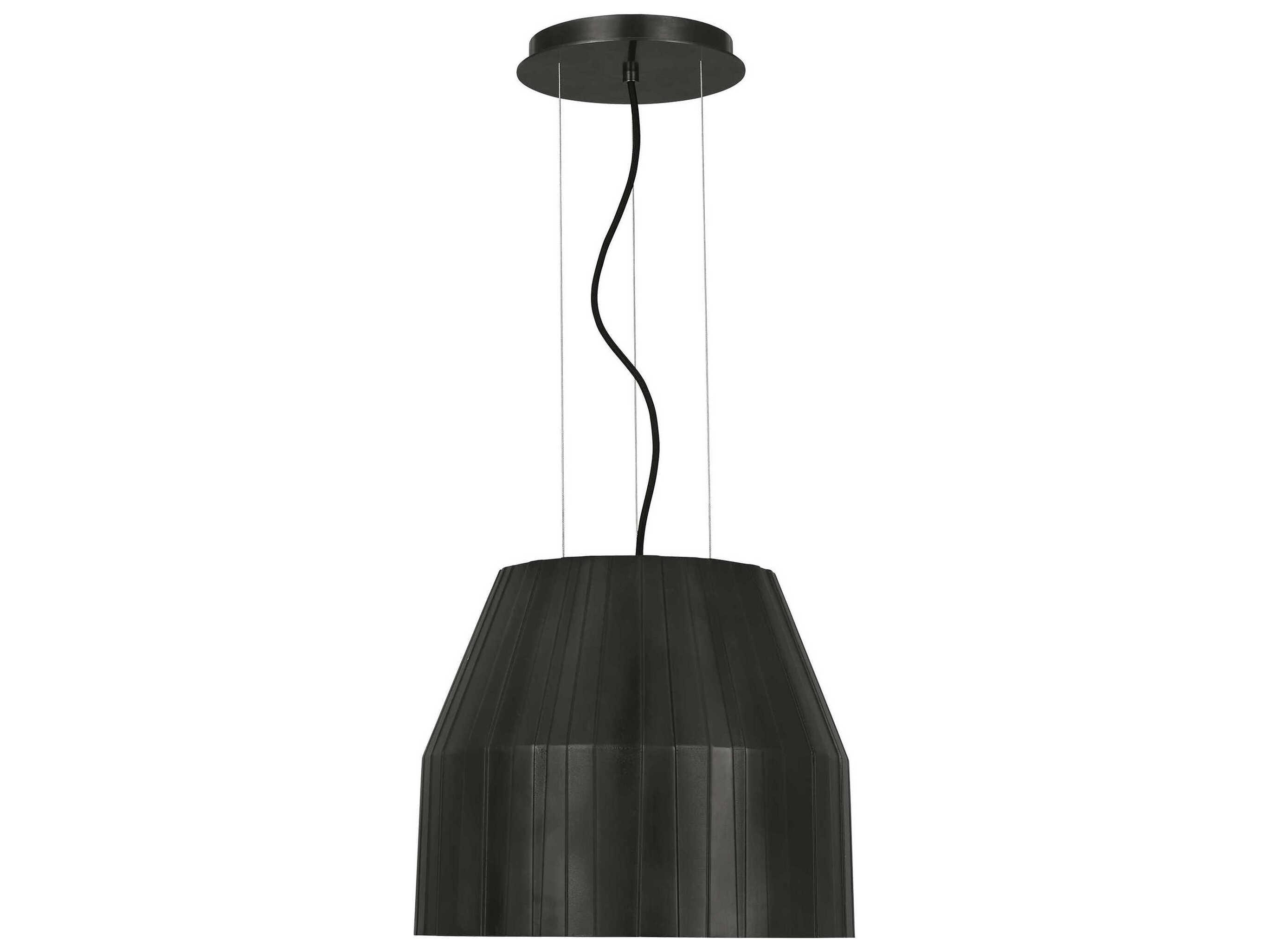 Visual Comfort Modern Bling 1-Light Plated Dark Bronze Pendant