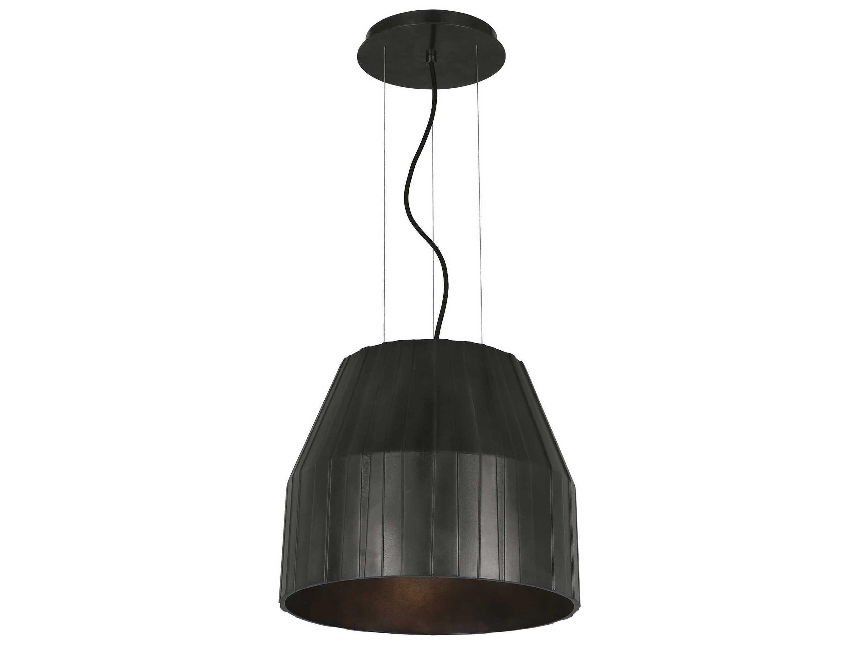Visual Comfort Modern Bling 1-Light Plated Dark Bronze Pendant
