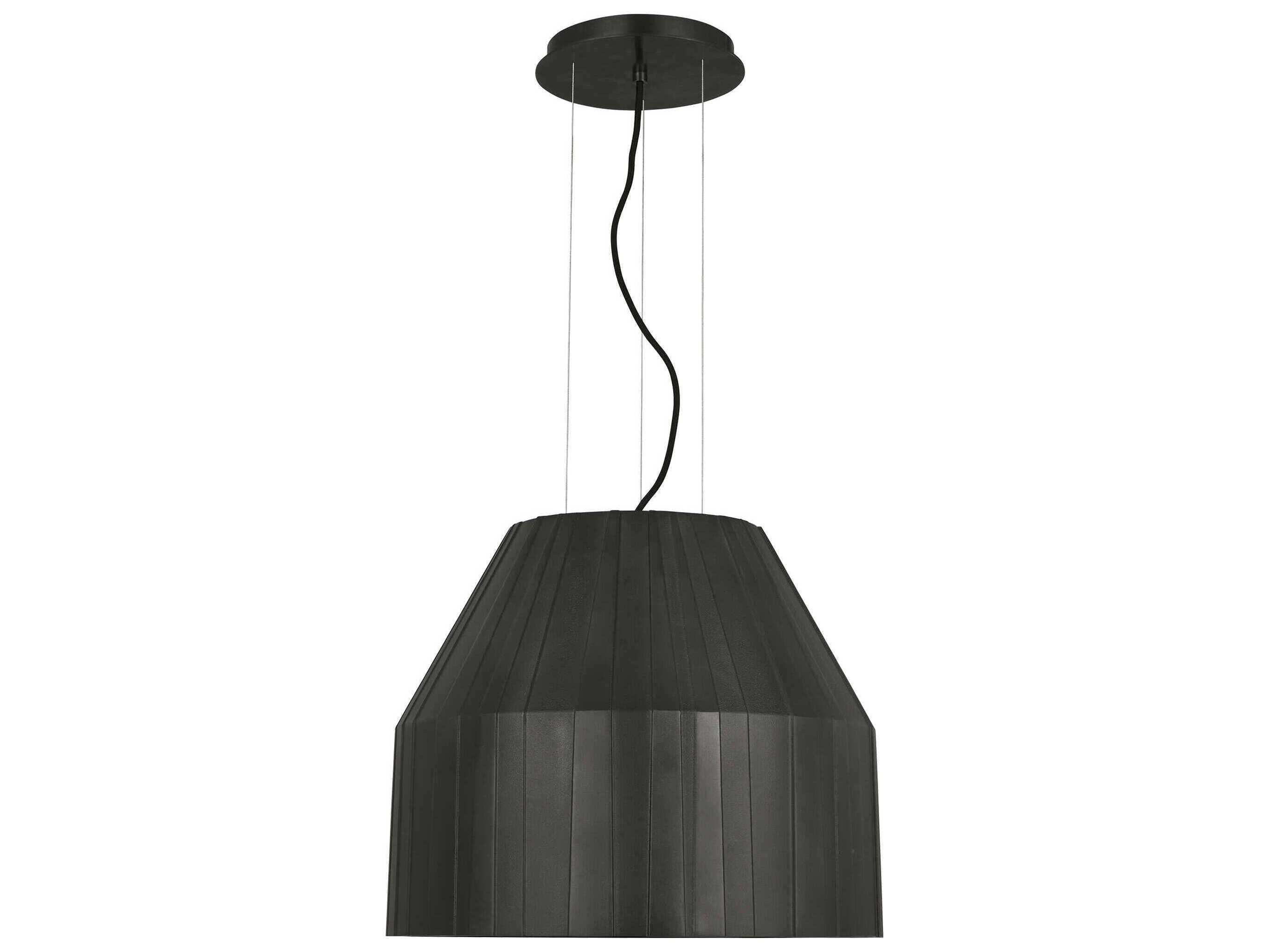 Visual Comfort Modern Bling 1-Light Plated Dark Bronze Pendant