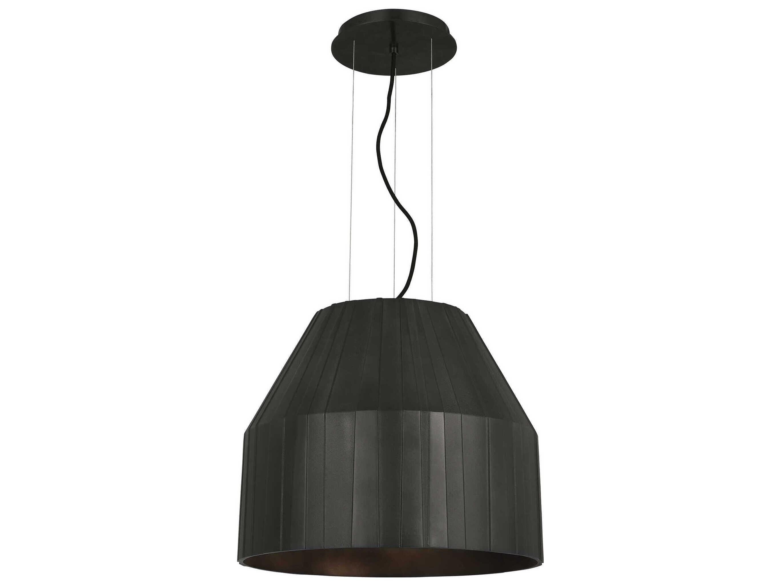 Visual Comfort Modern Bling 1-Light Plated Dark Bronze Pendant