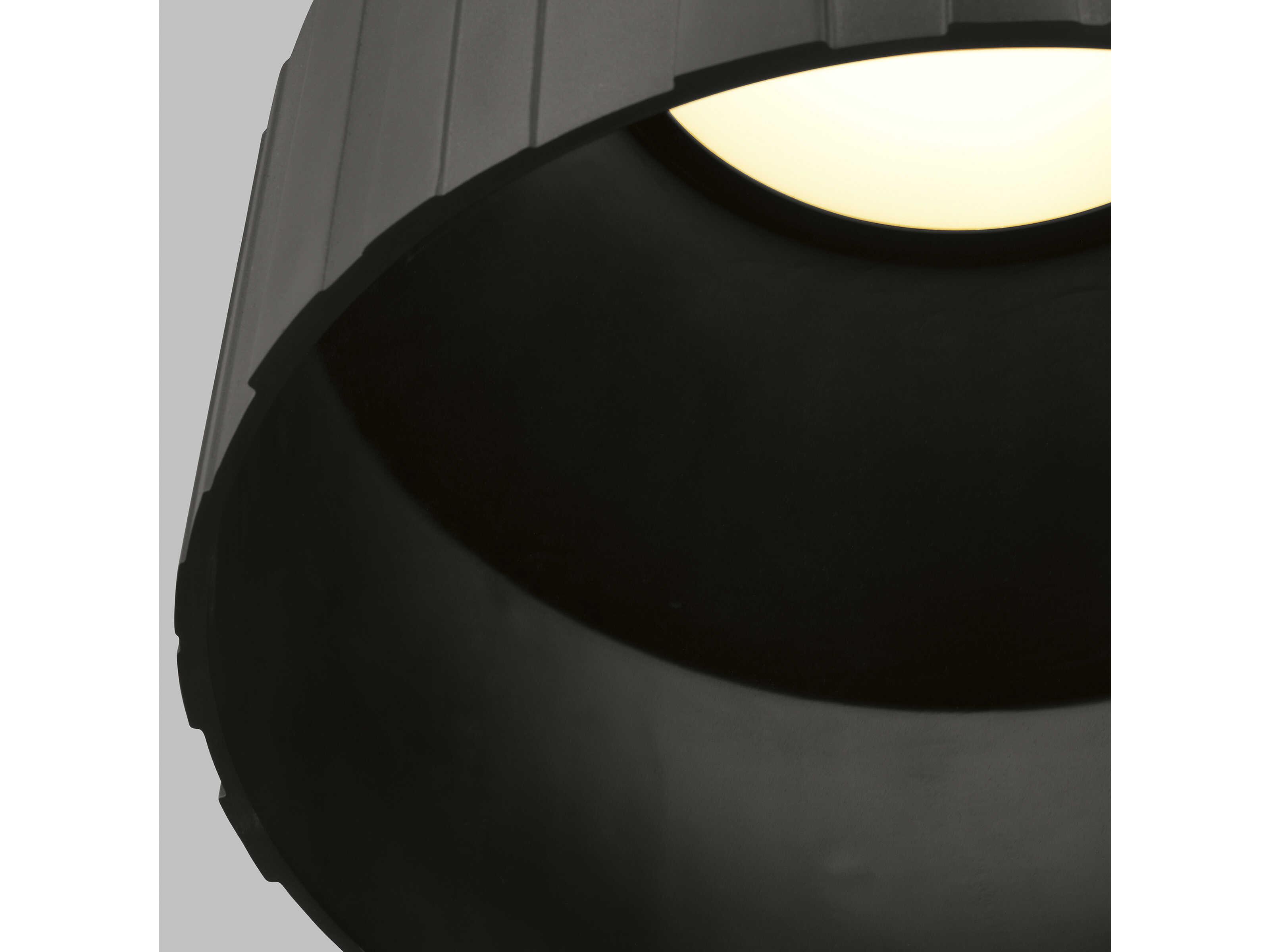 Visual Comfort Modern Bling 1-Light Plated Dark Bronze Pendant