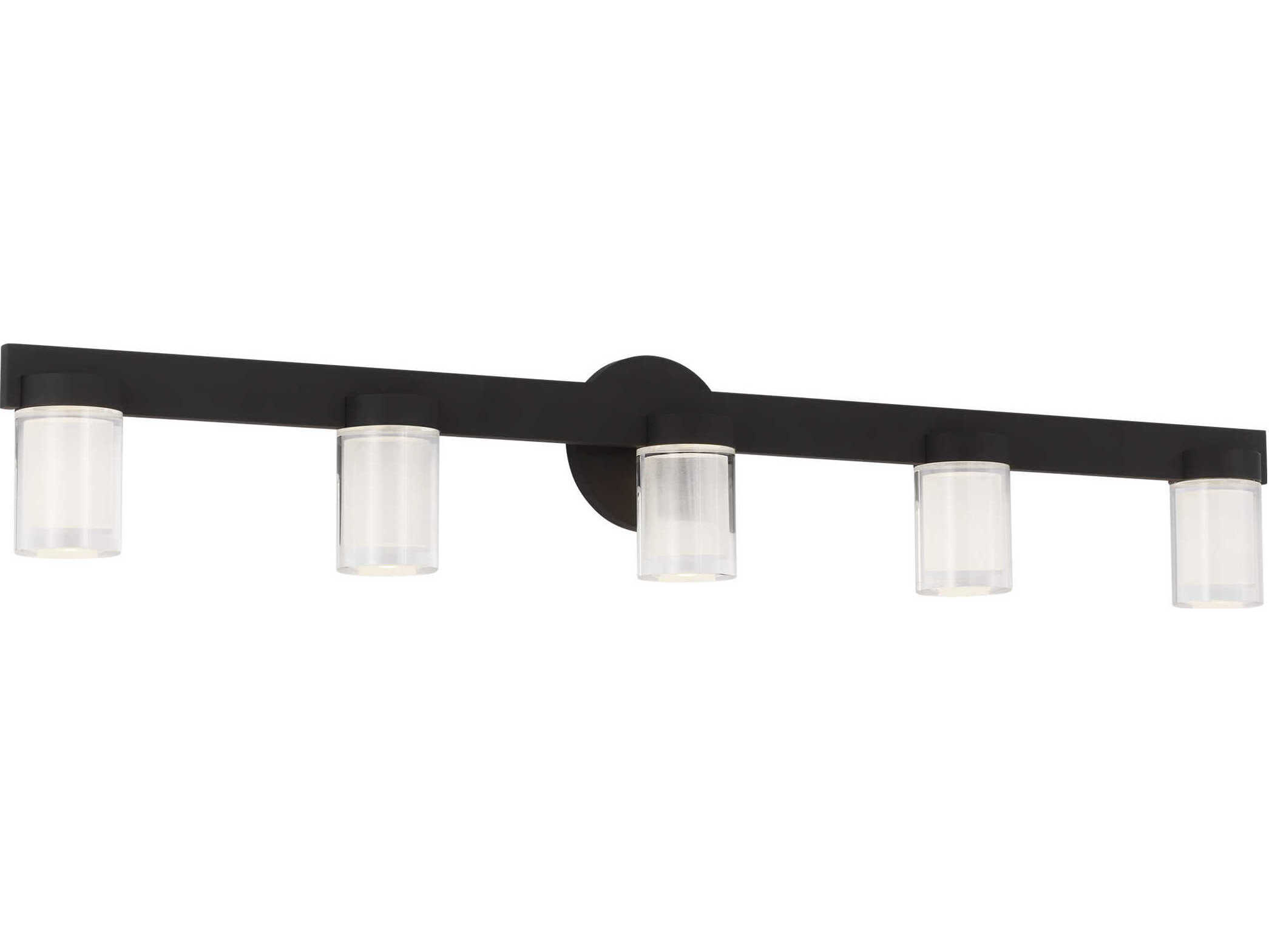 Visual Comfort Modern Esfera 5-Light Nightshade Black Vanity Light