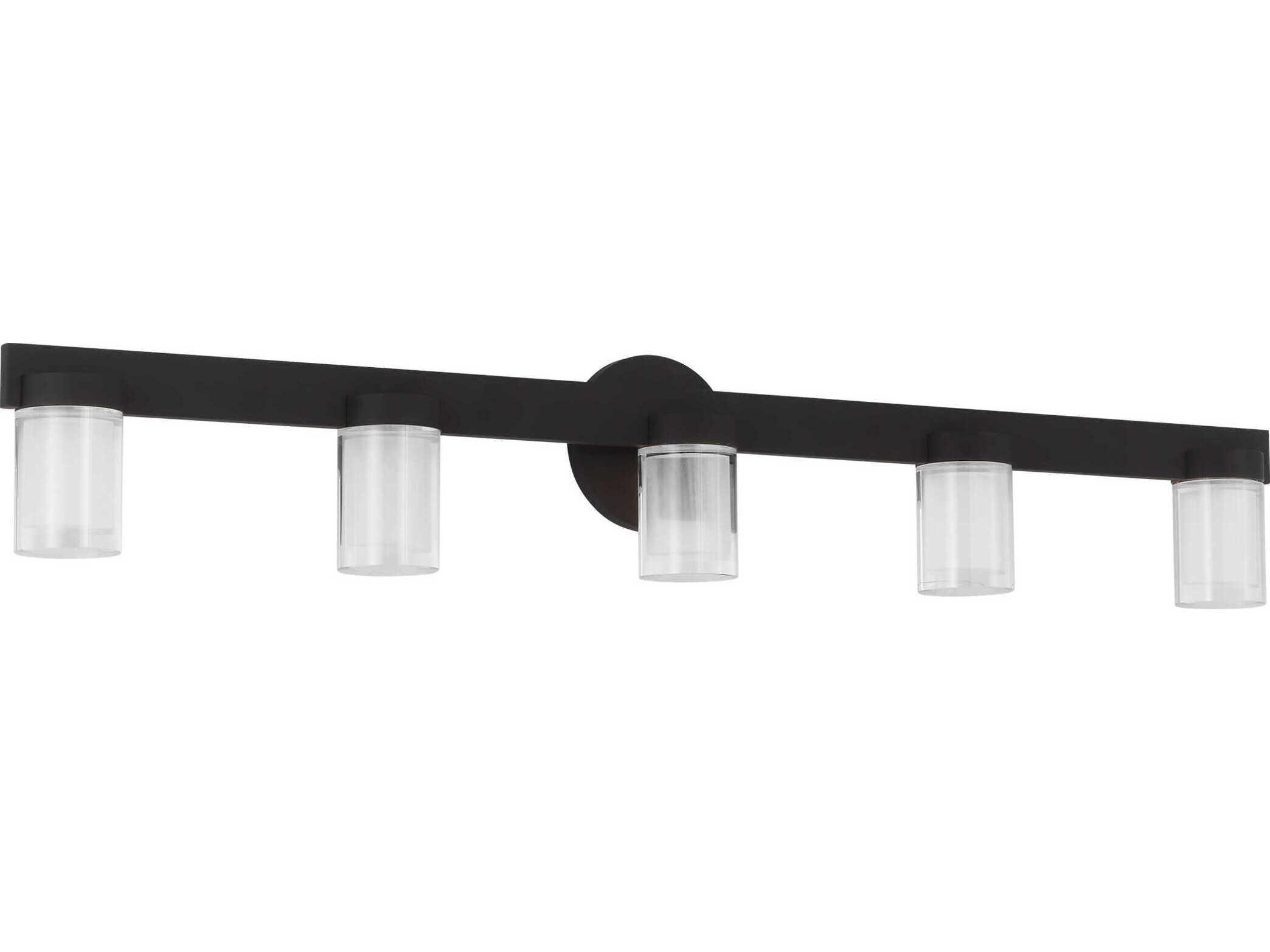 Visual Comfort Modern Esfera 5-Light Nightshade Black Vanity Light