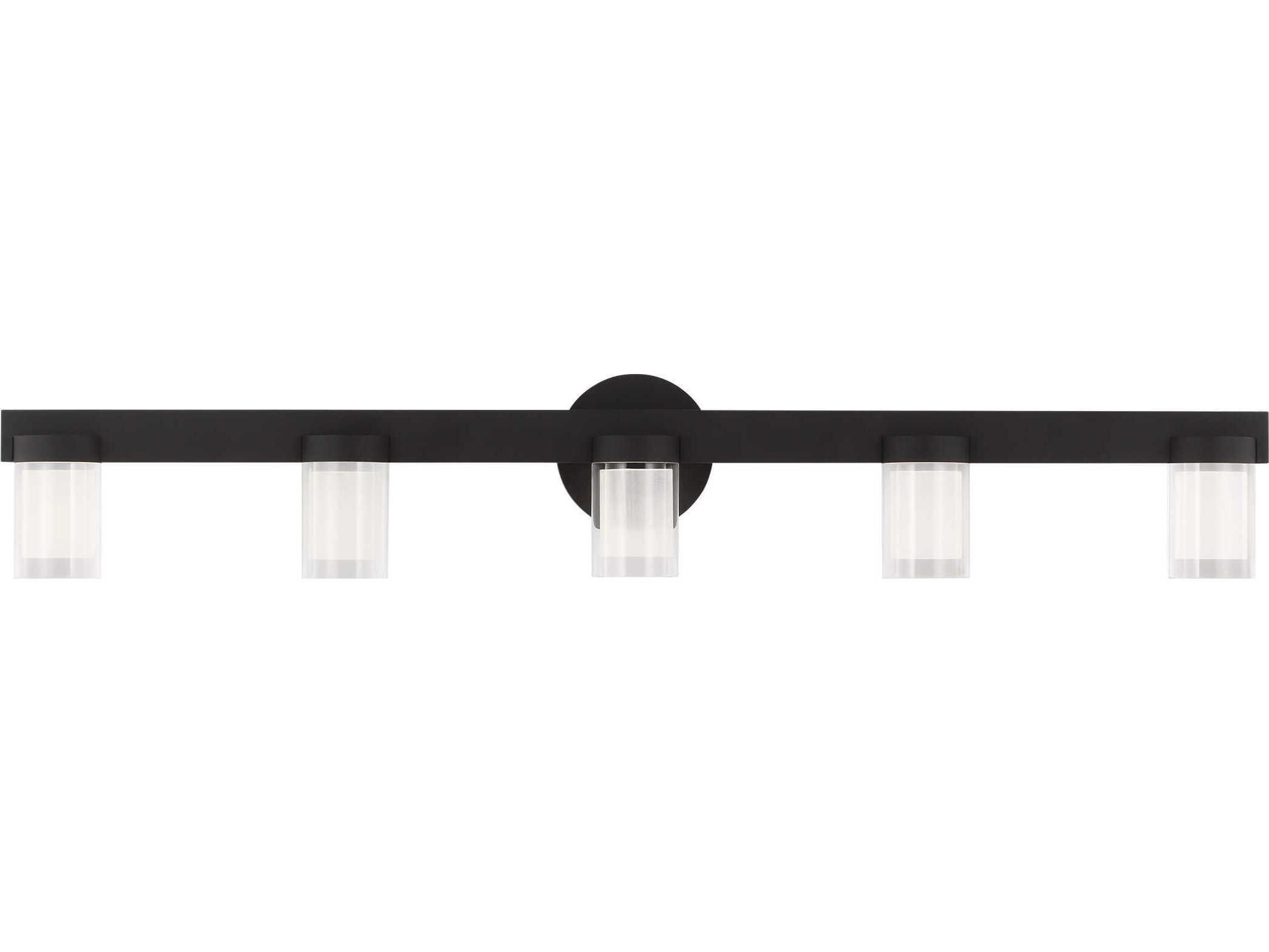Visual Comfort Modern Esfera 5-Light Nightshade Black Vanity Light