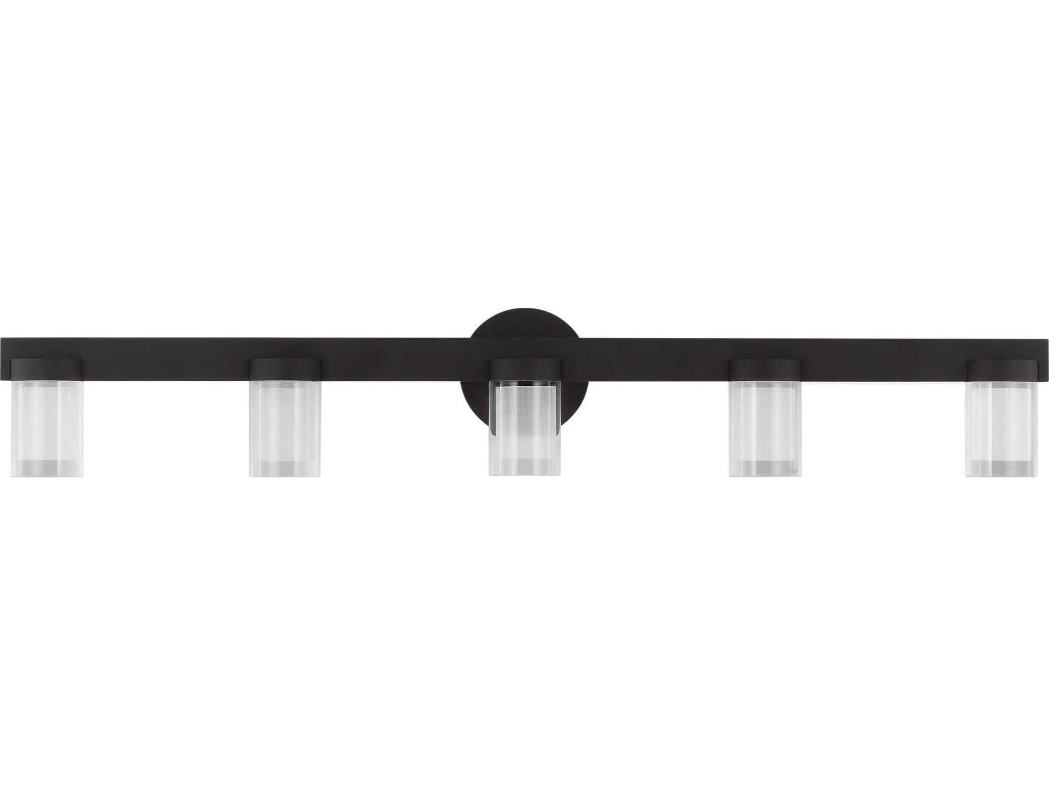 Visual Comfort Modern Esfera 5-Light Nightshade Black Vanity Light