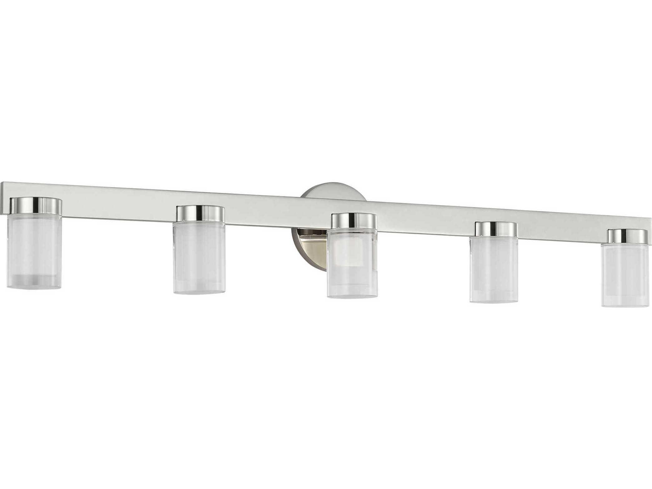 Visual Comfort Modern Esfera 5-Light Polished Nickel Vanity Light
