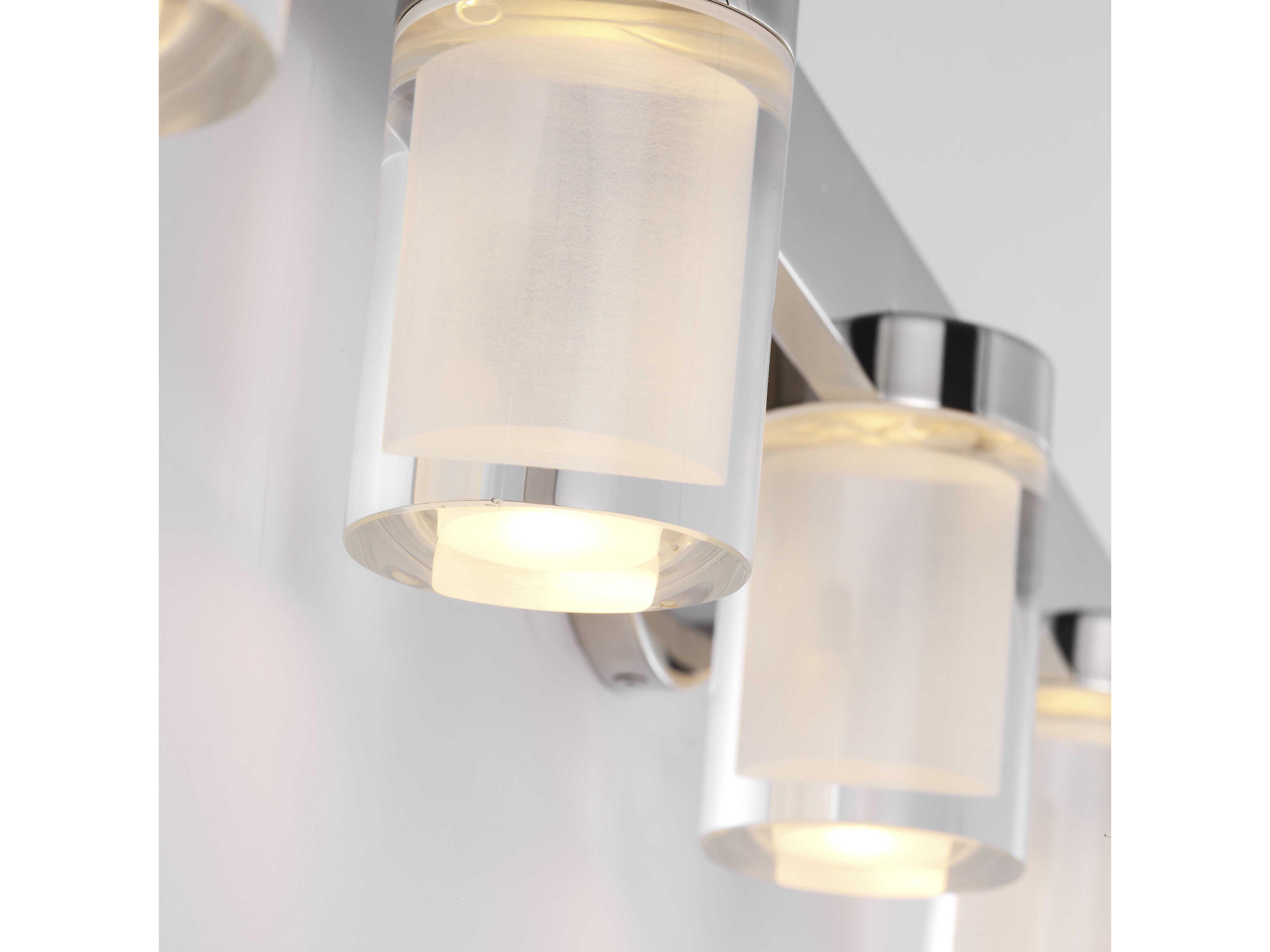 Visual Comfort Modern Esfera 5-Light Polished Nickel Vanity Light