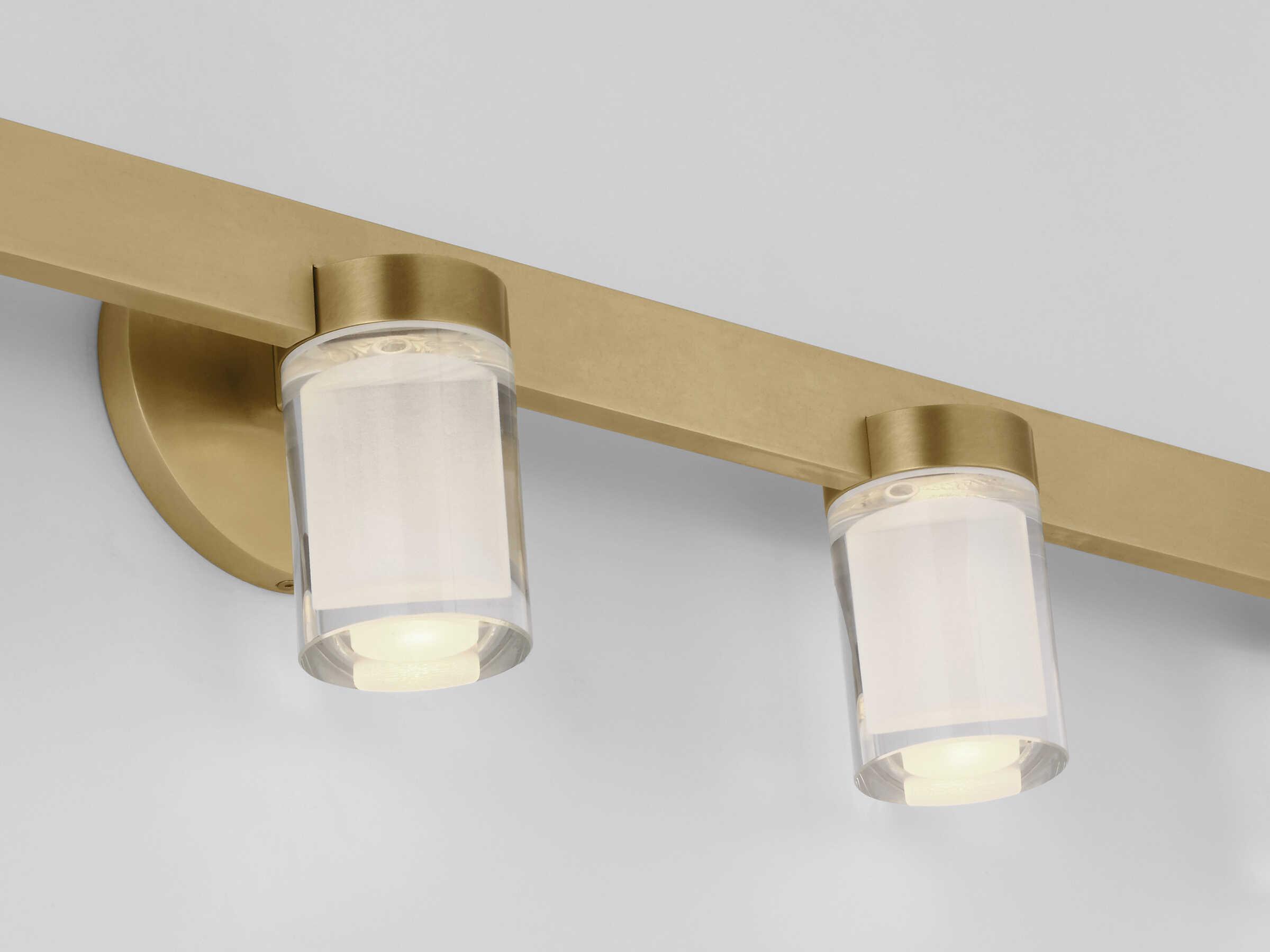 Visual Comfort Modern Esfera 5-Light Natural Brass Vanity Light