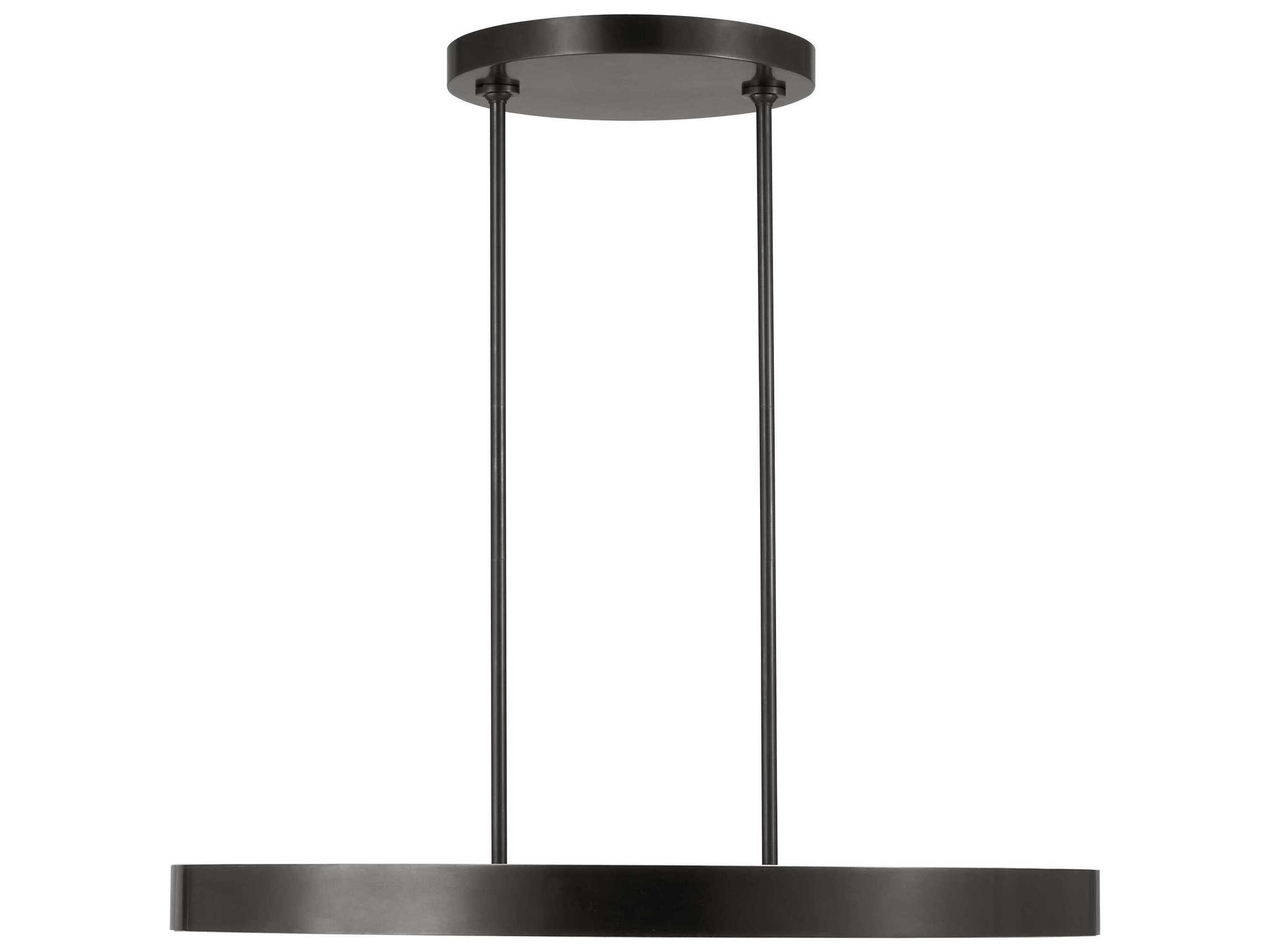 Visual Comfort Modern Wyllis 1-Light Bronze Round Pendant
