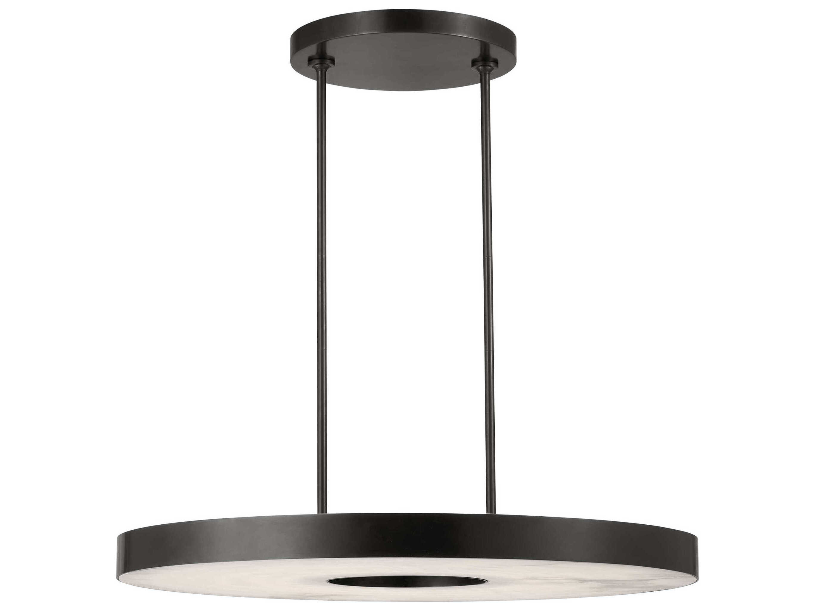 Visual Comfort Modern Wyllis 1-Light Bronze Round Pendant