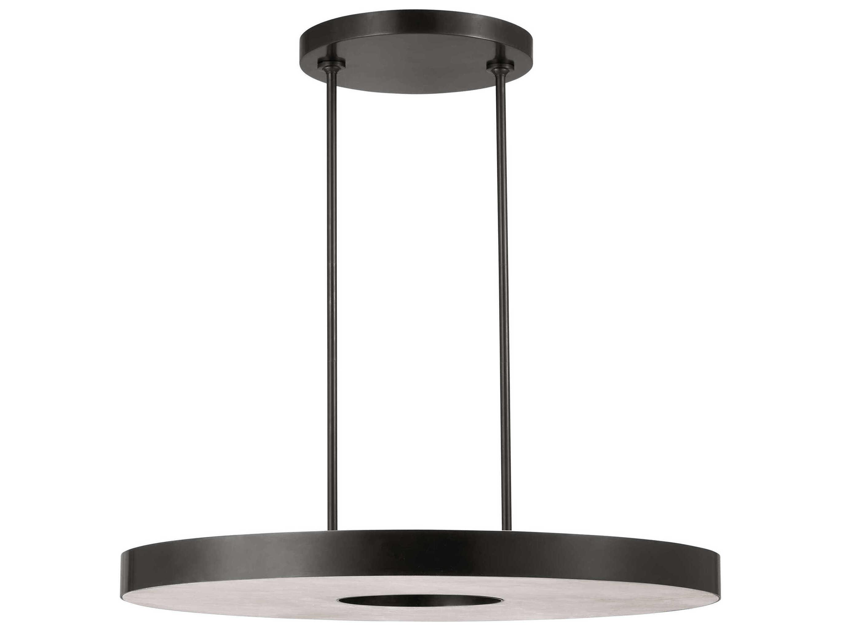 Visual Comfort Modern Wyllis 1-Light Bronze Round Pendant