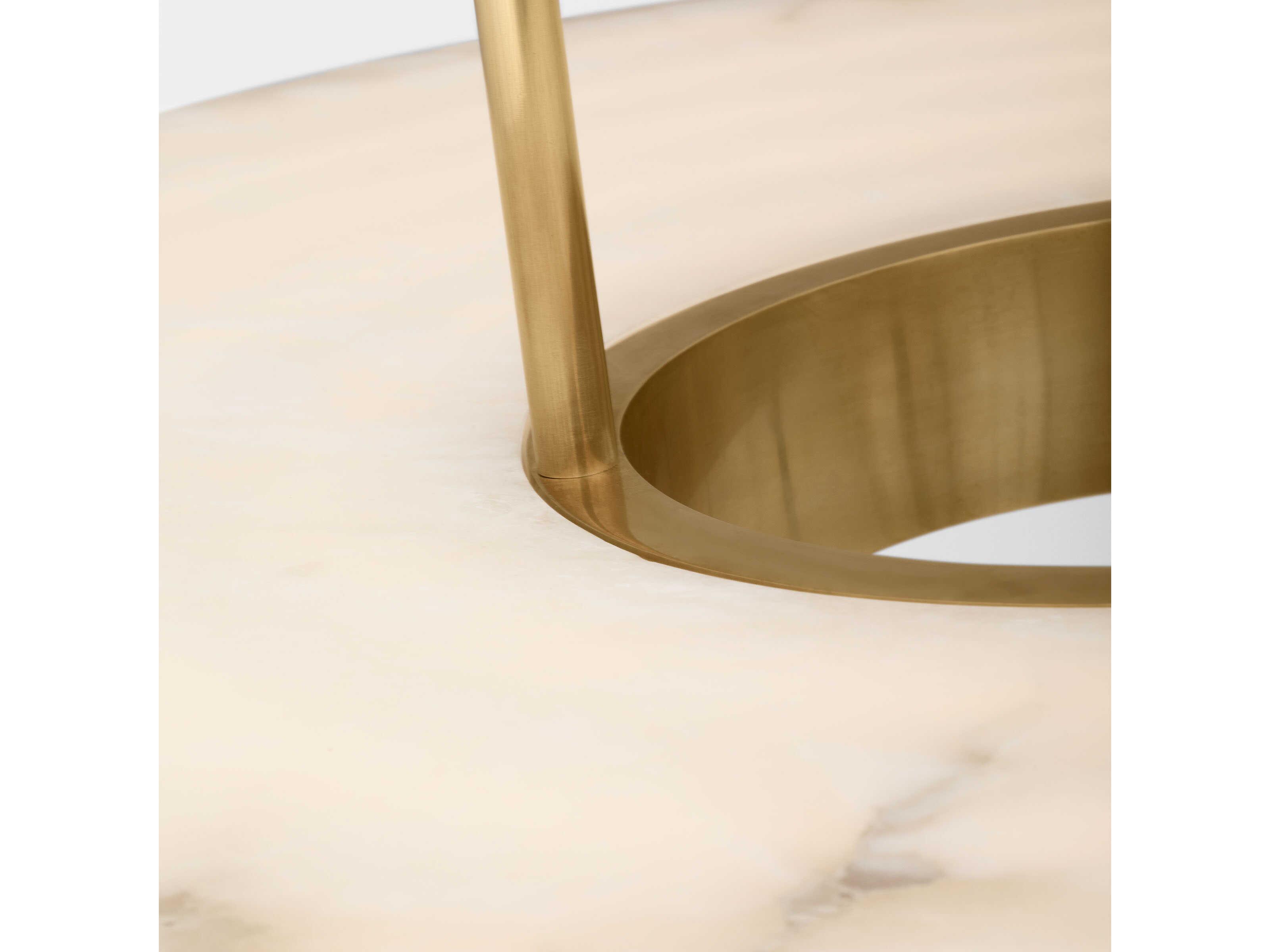 Visual Comfort Modern Wyllis 1-Light Hand Rubbed Antique Brass Round Pendant