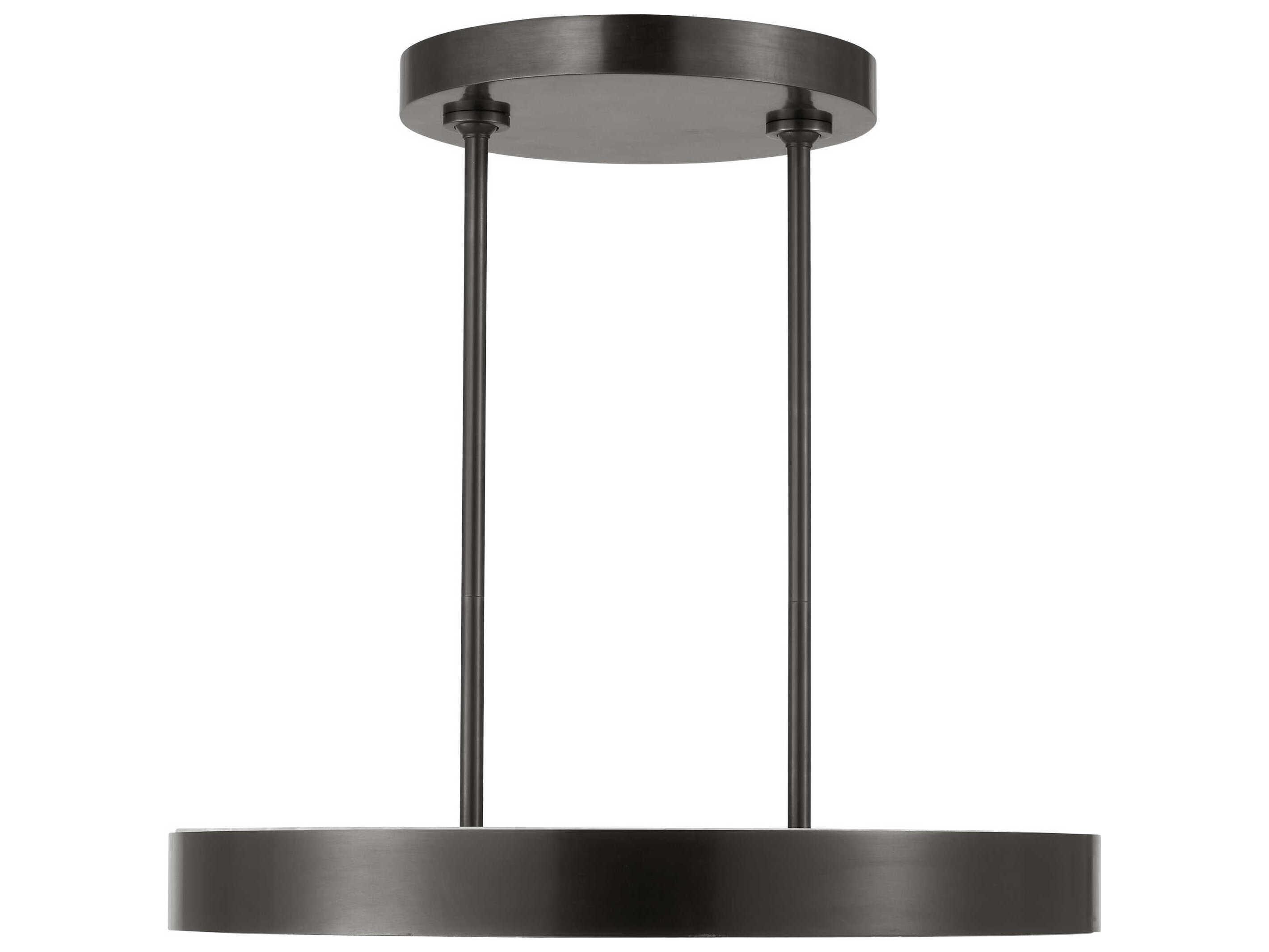 Visual Comfort Modern Wyllis 1-Light Bronze Round Pendant