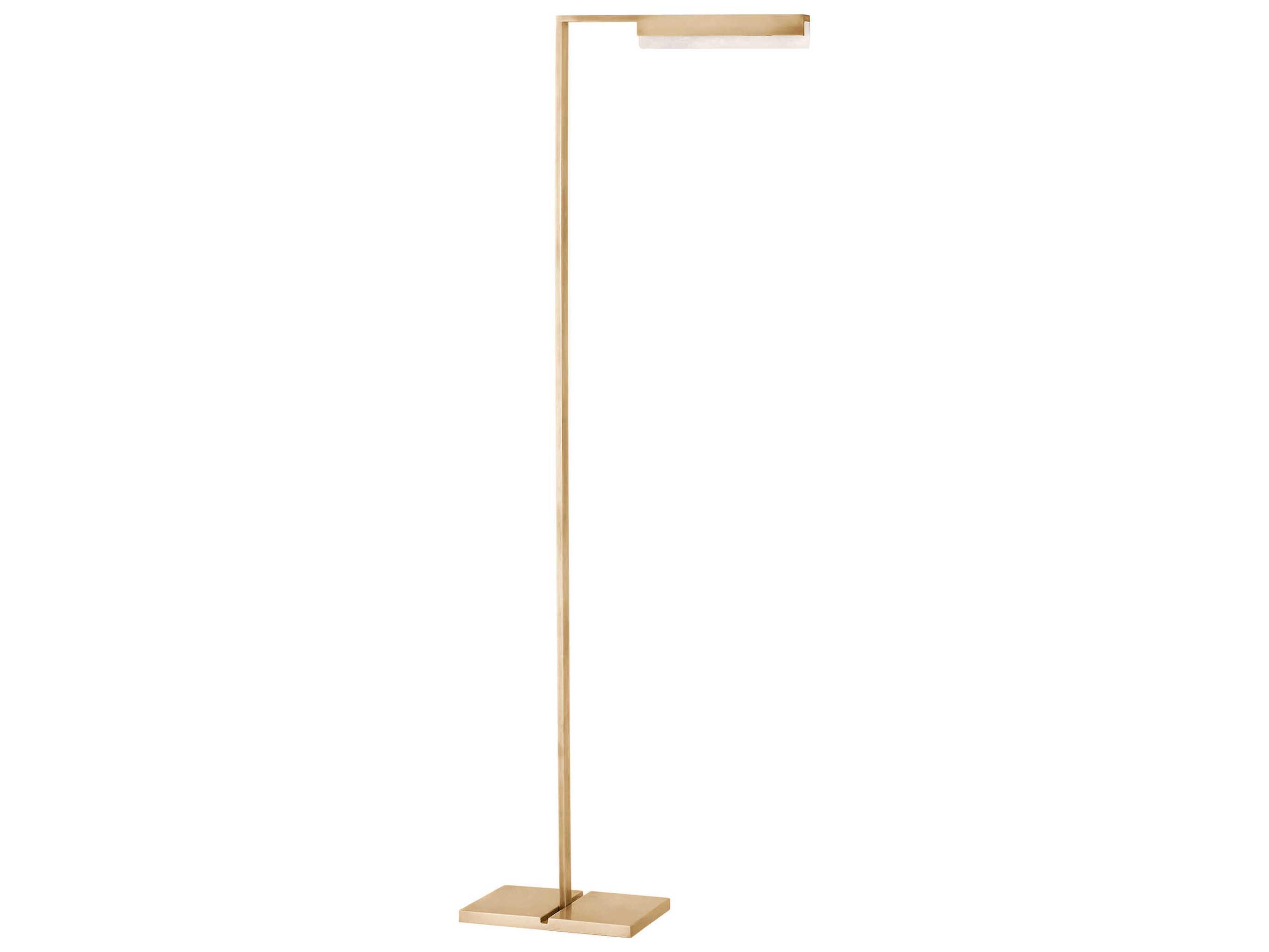 Visual Comfort Modern Linea Hand Rubbed Antique Brass Floor Lamp