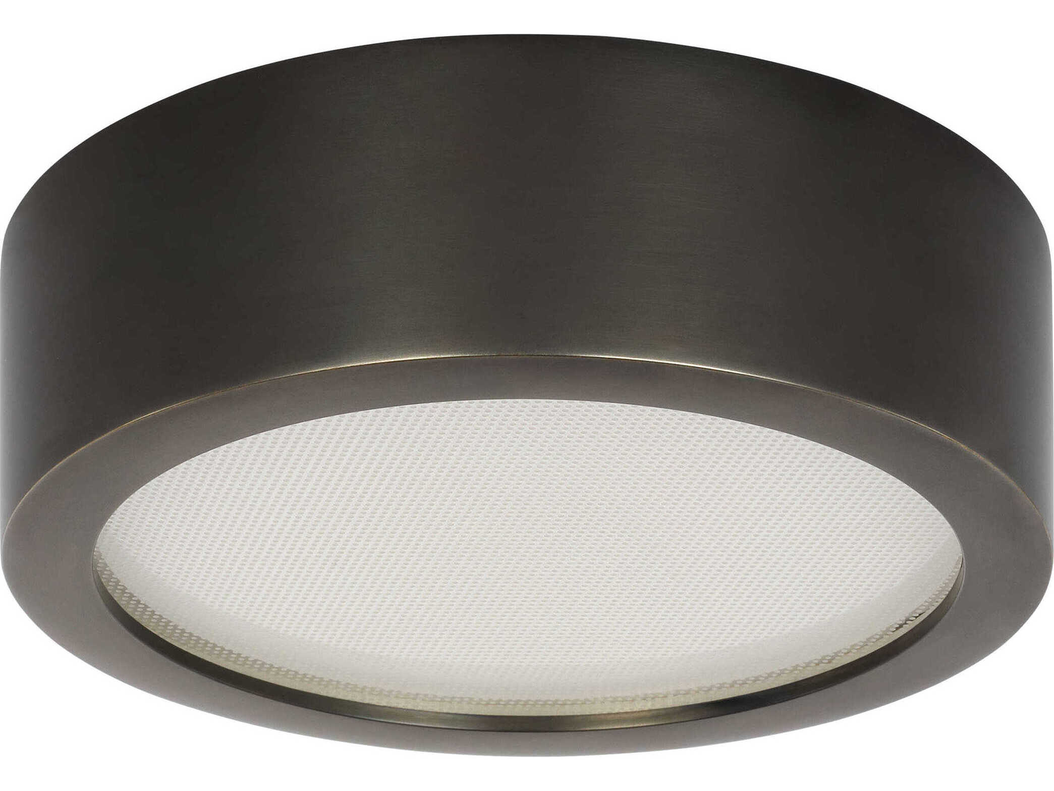Visual Comfort Modern Cerne 1-Light Dark Bronze Round Flush Mount