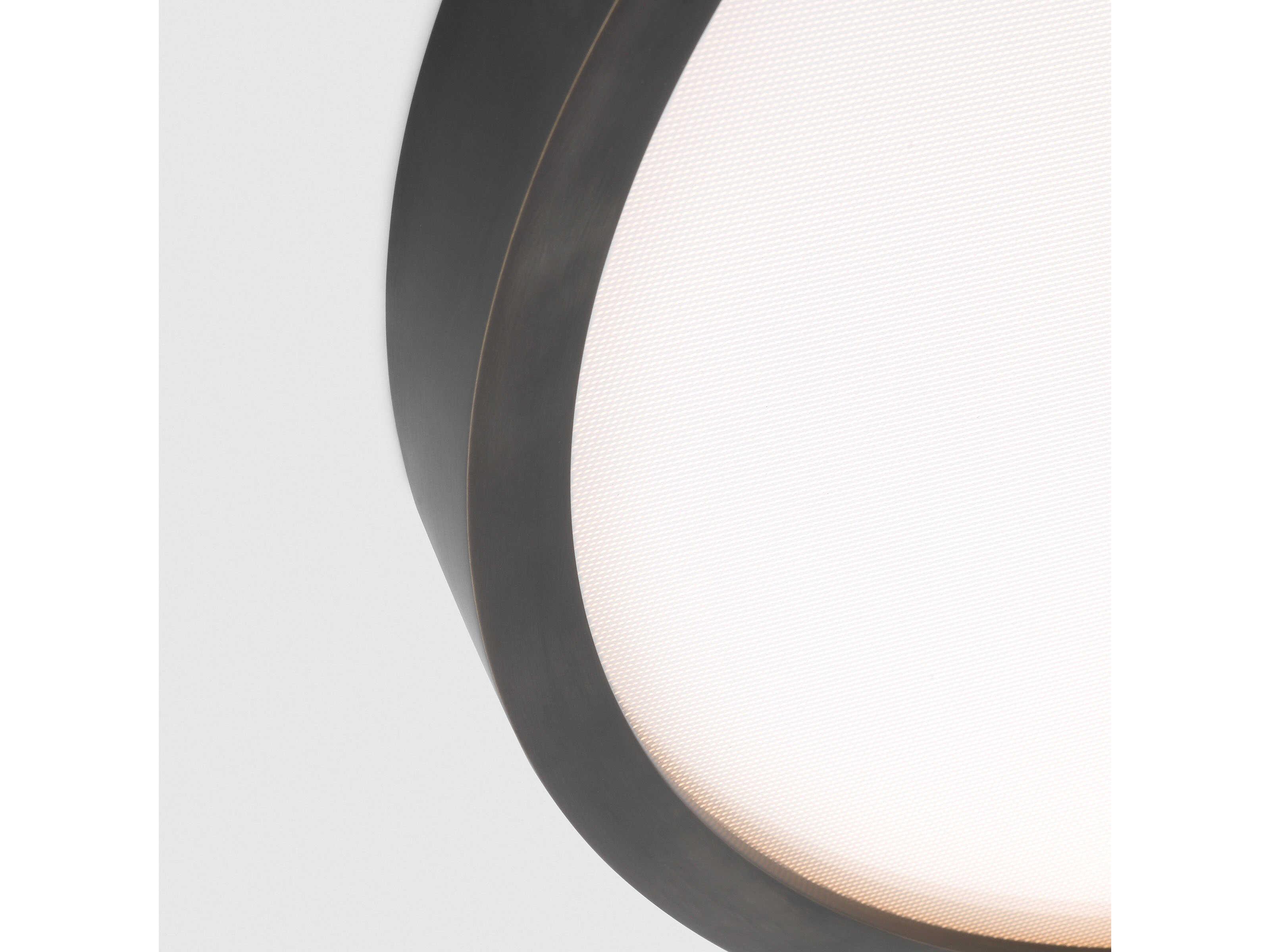 Visual Comfort Modern Cerne 1-Light Dark Bronze Round Flush Mount
