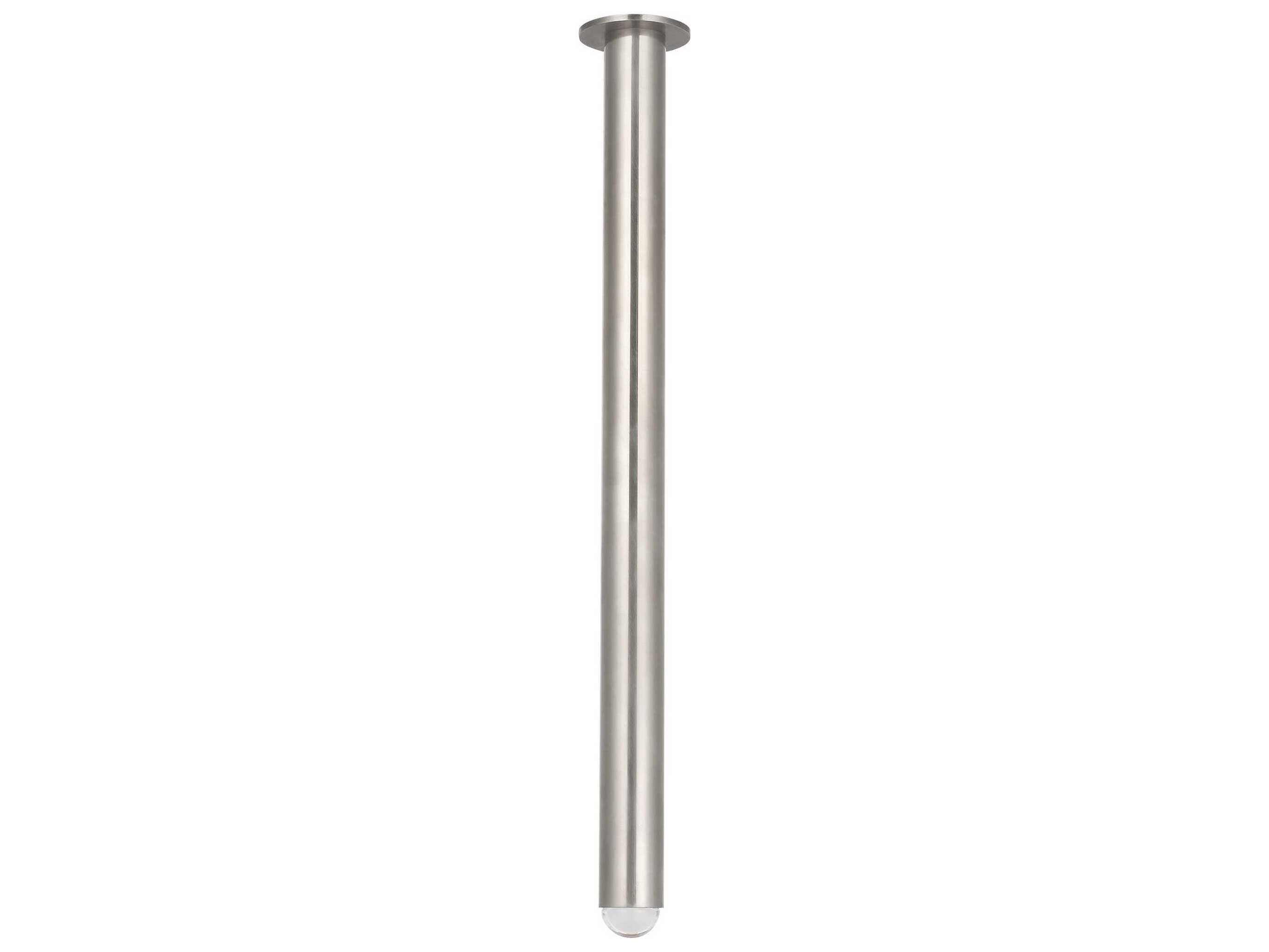 Visual Comfort Modern Ebell 1-Light Antique Nickel Cylinder Flush Mount