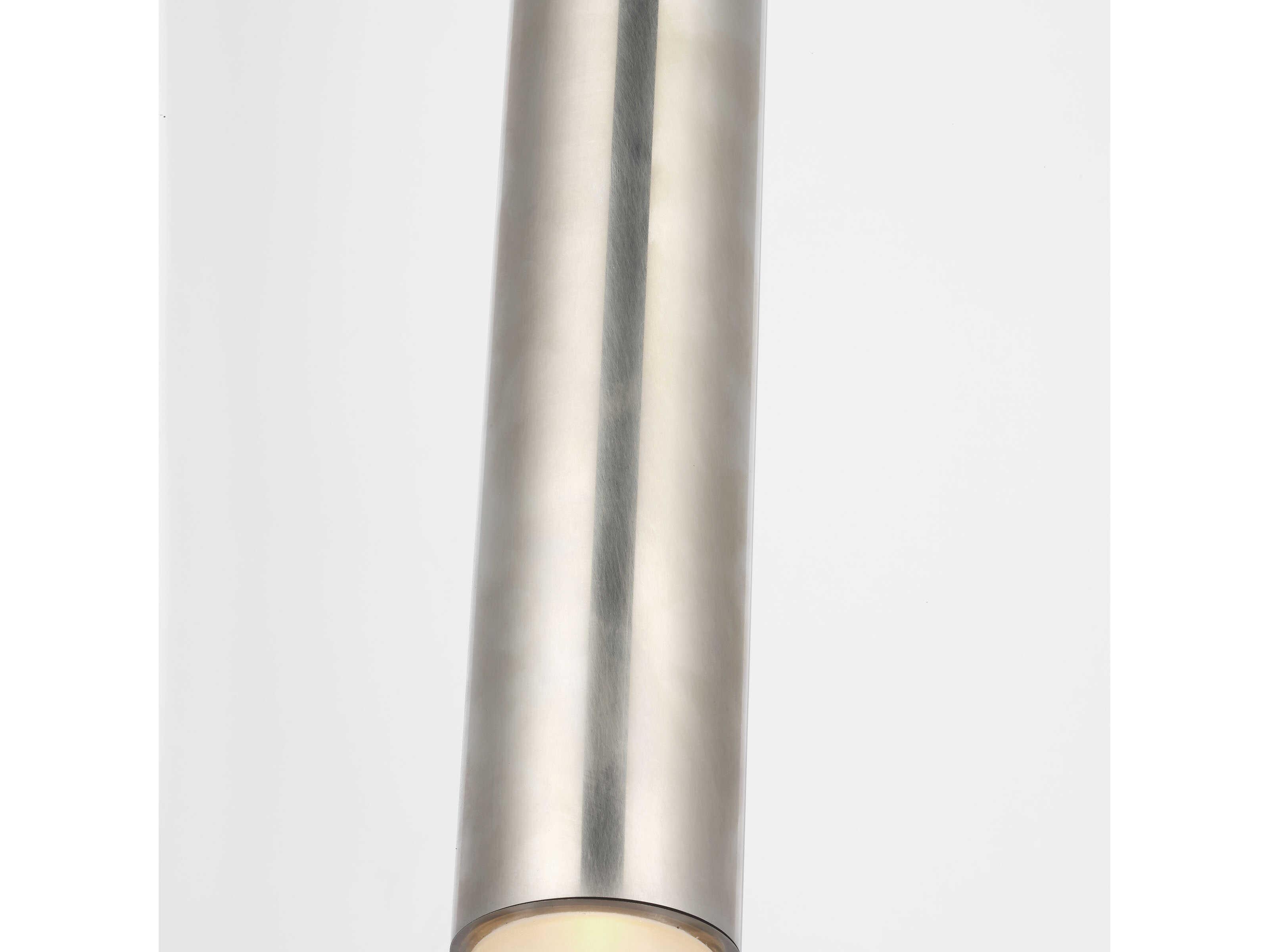 Visual Comfort Modern Ebell 1-Light Antique Nickel Cylinder Flush Mount