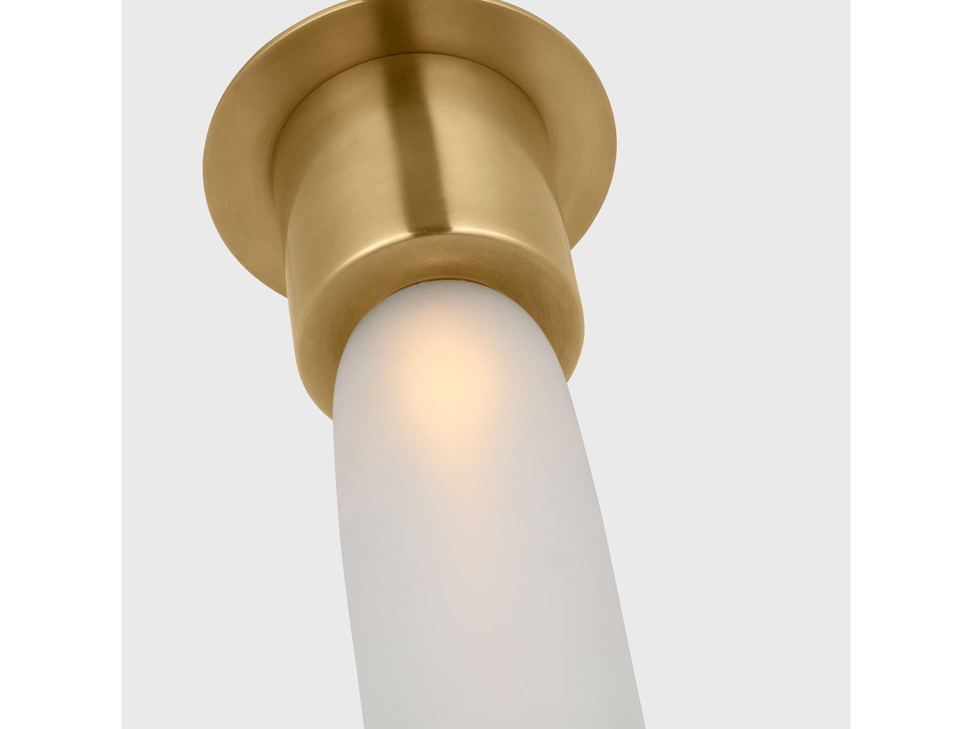 Visual Comfort Modern Volver 1-Light Hand Rubbed Antique Brass Flush Mount