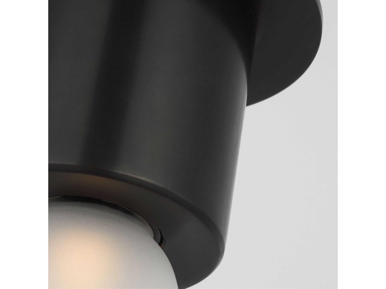 Visual Comfort Modern Volver 1-Light Bronze Flush Mount