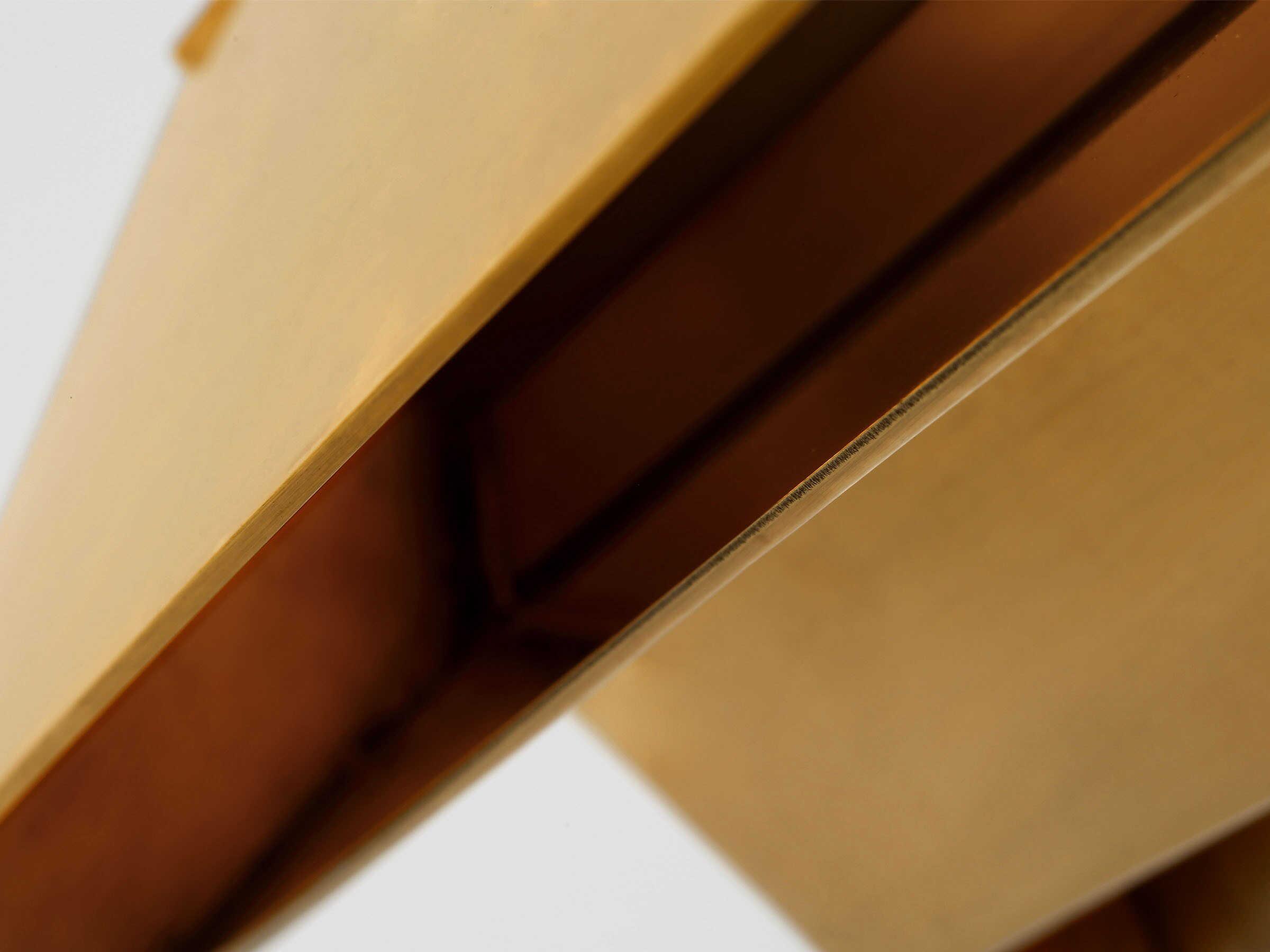 Visual Comfort Modern Pench 1-Light Natural Brass Linear Island Pendant