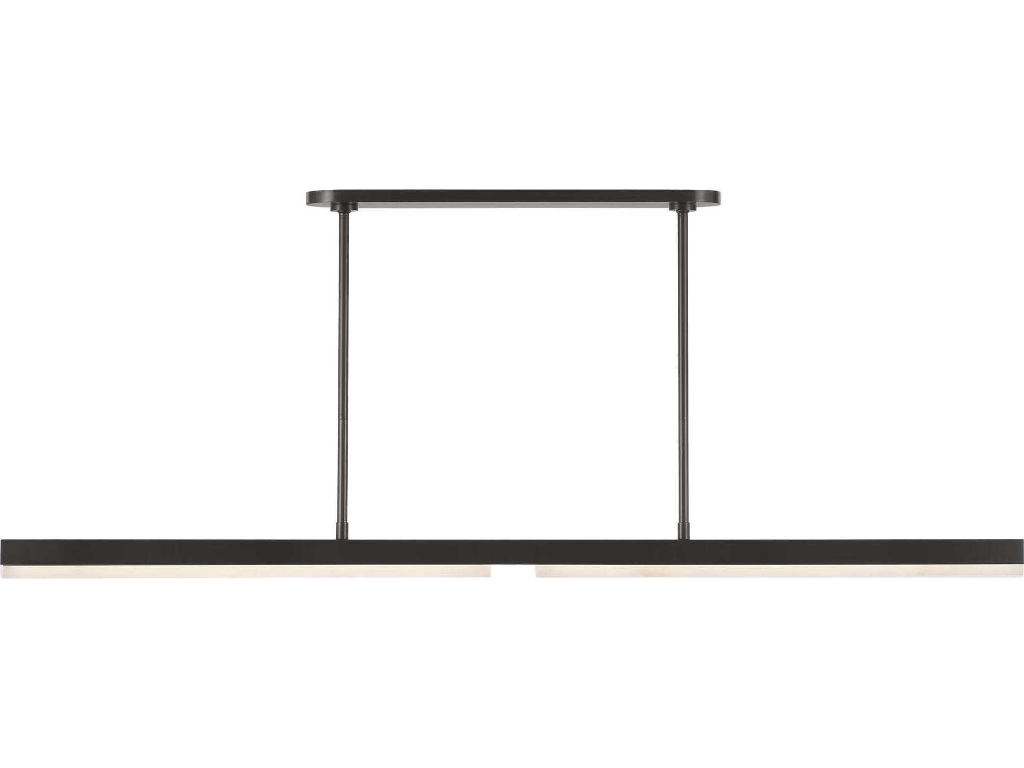 Visual Comfort Modern Linea 1-Light Bronze Linear Island Pendant