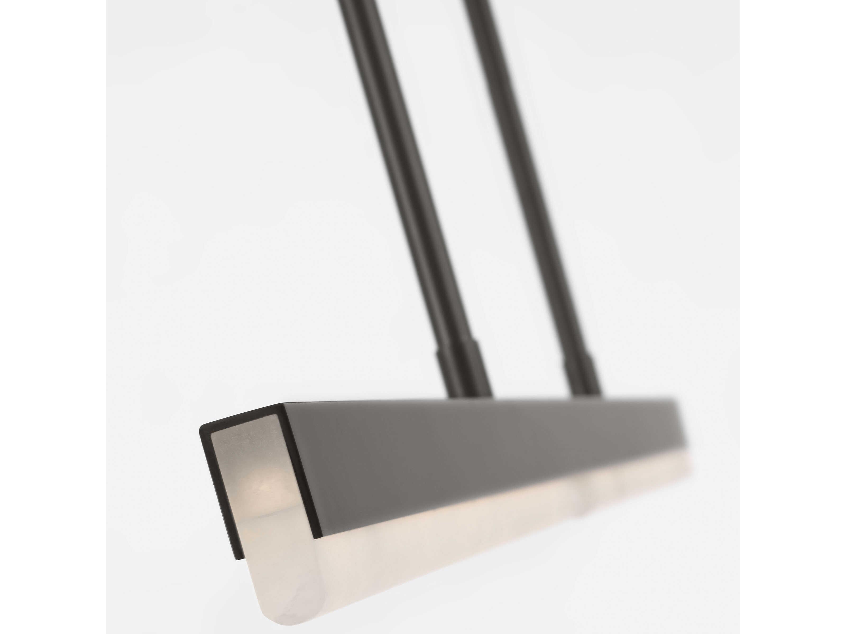 Visual Comfort Modern Linea 1-Light Bronze Linear Island Pendant