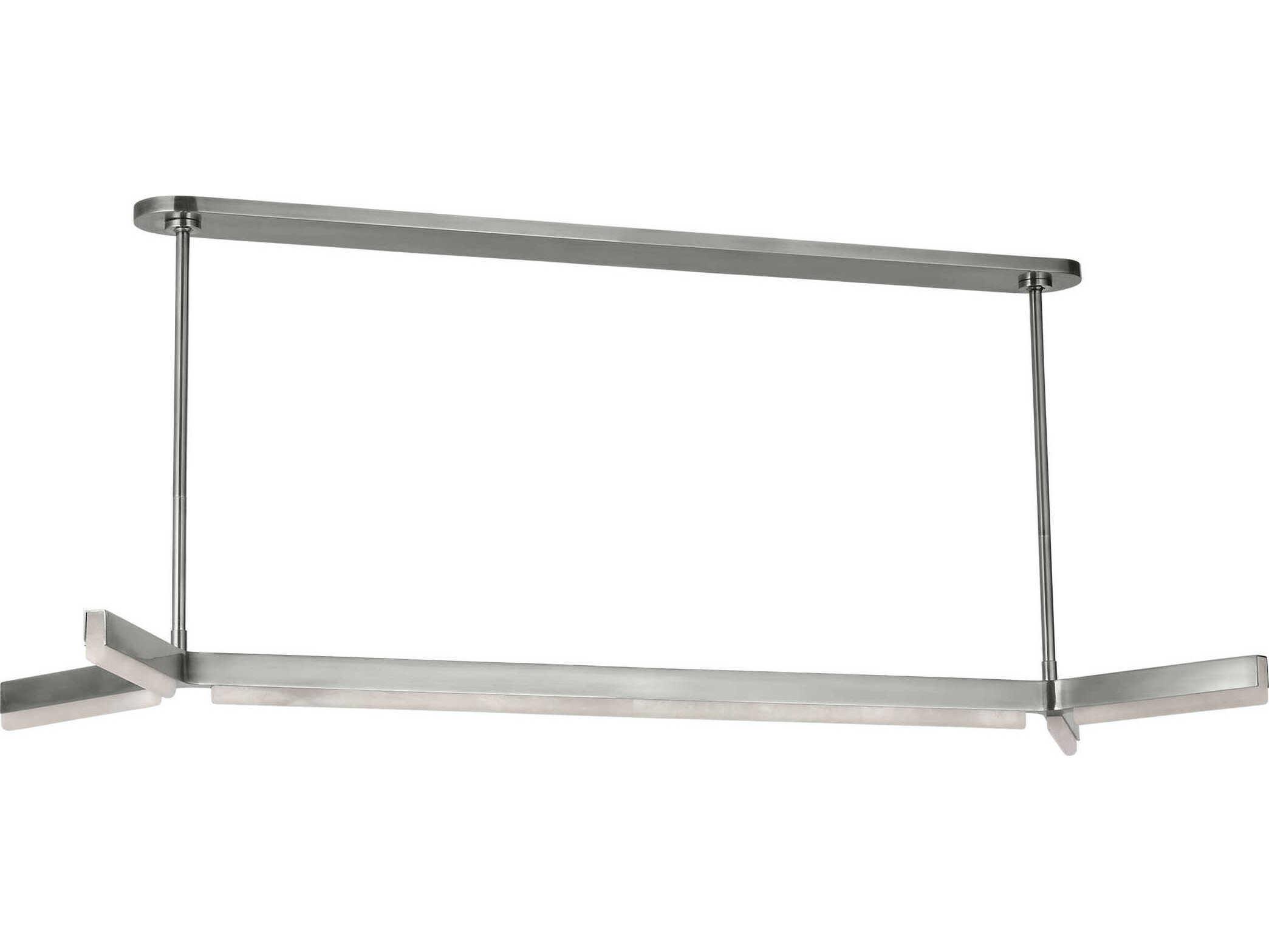 Visual Comfort Modern Linea 5-Light Antique Nickel Linear Island Pendant