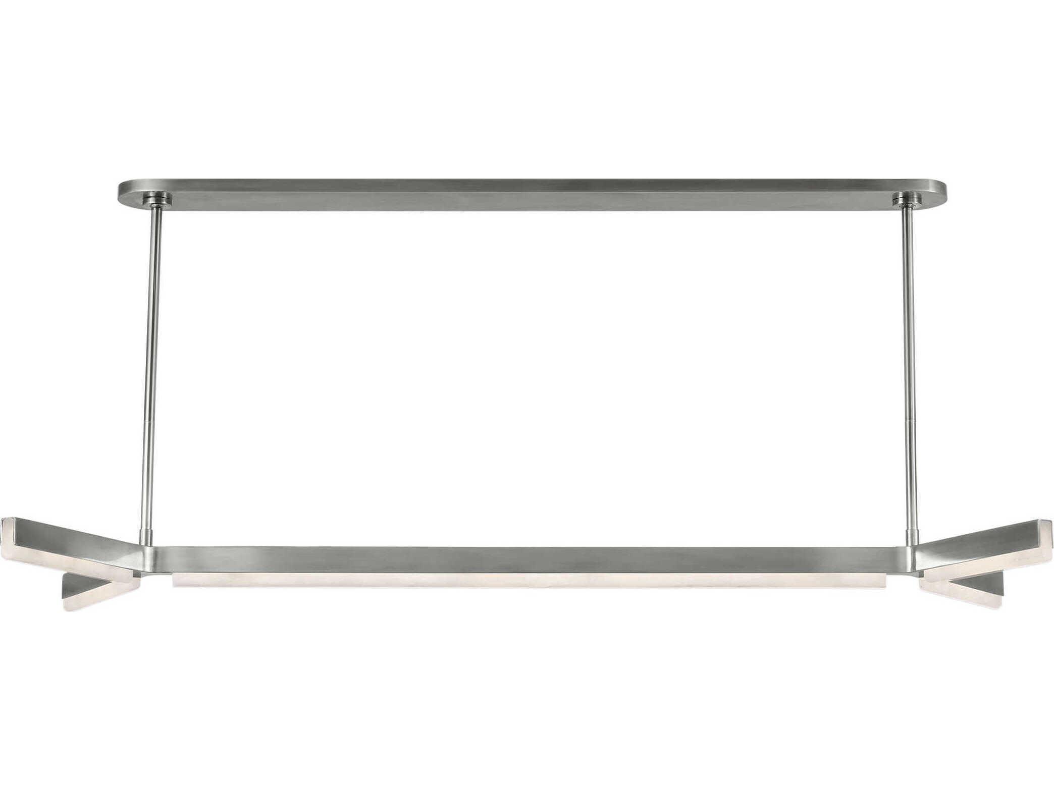 Visual Comfort Modern Linea 5-Light Antique Nickel Linear Island Pendant