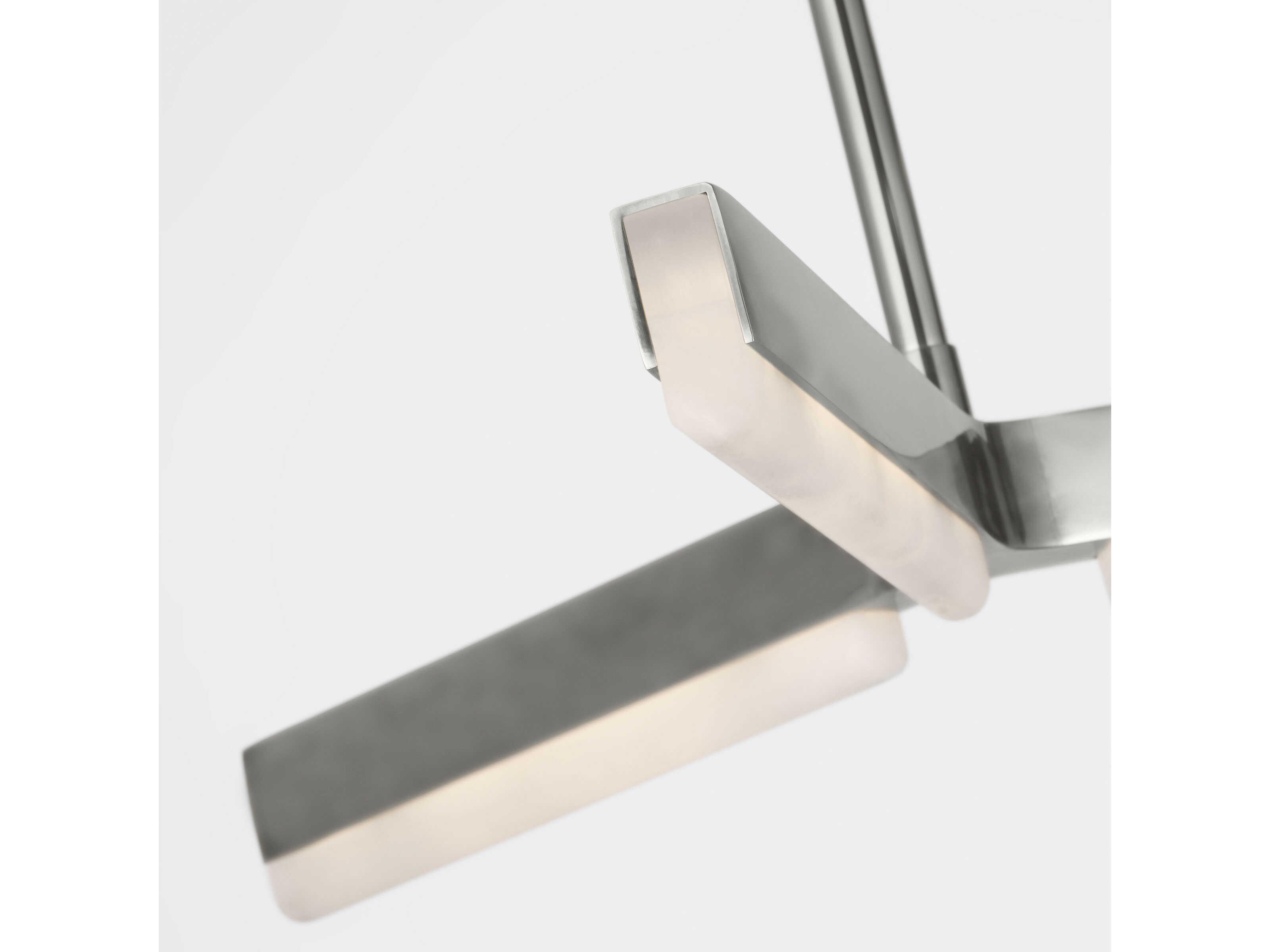 Visual Comfort Modern Linea 5-Light Antique Nickel Linear Island Pendant