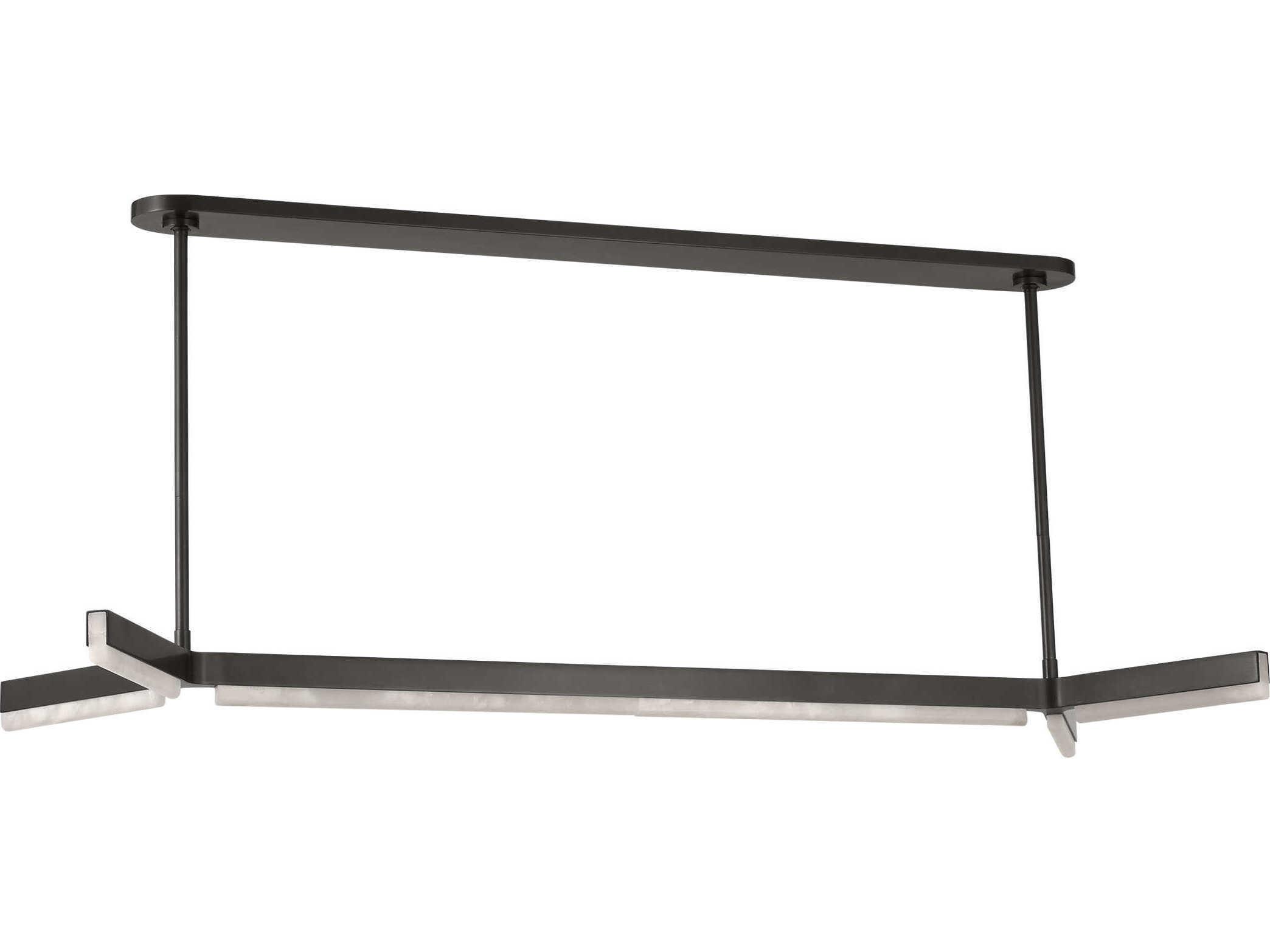 Visual Comfort Modern Linea 5-Light Bronze Linear Island Pendant