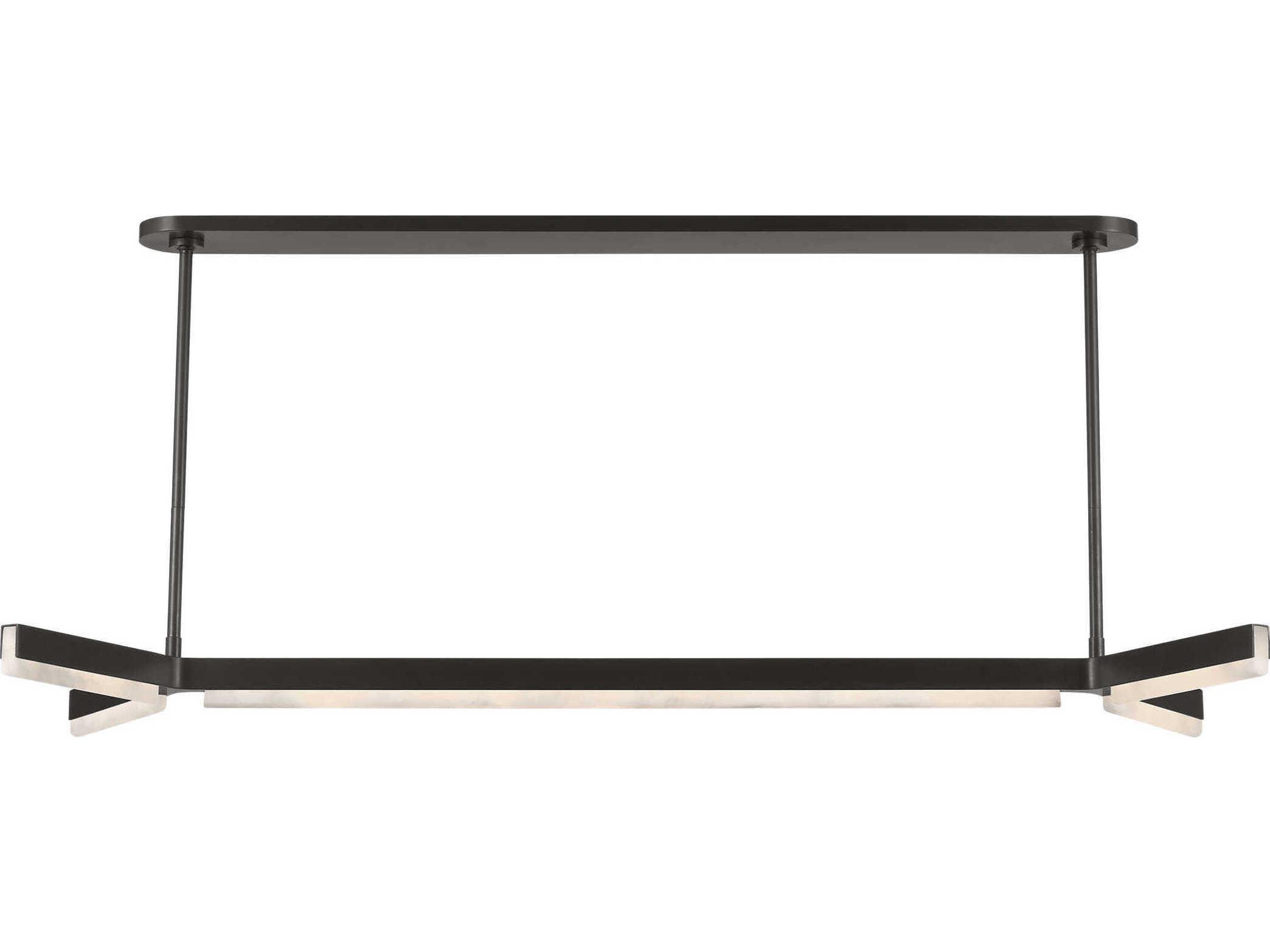 Visual Comfort Modern Linea 5-Light Bronze Linear Island Pendant