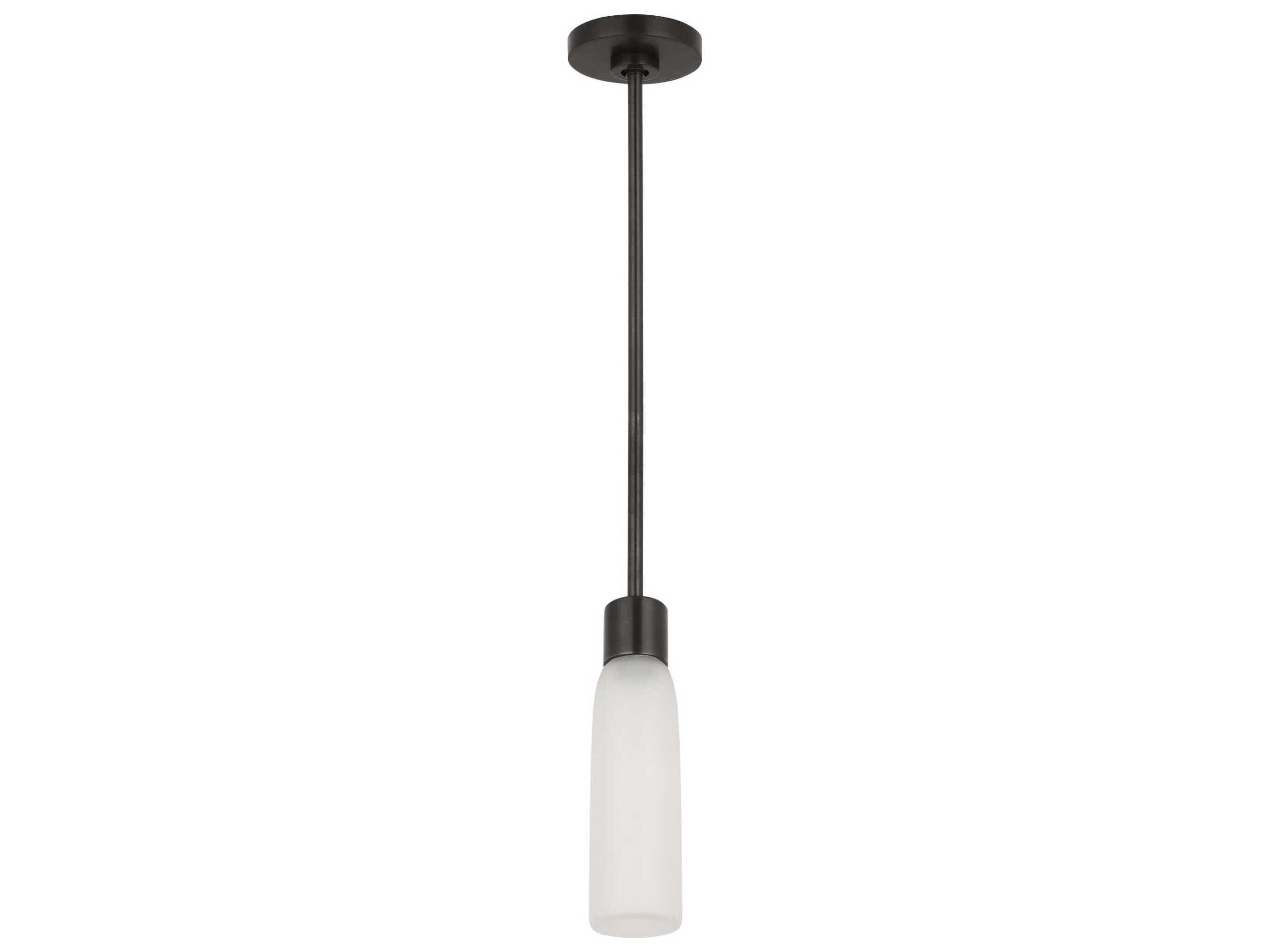 Visual Comfort Modern Volver 1-Light Bronze Mini Pendant