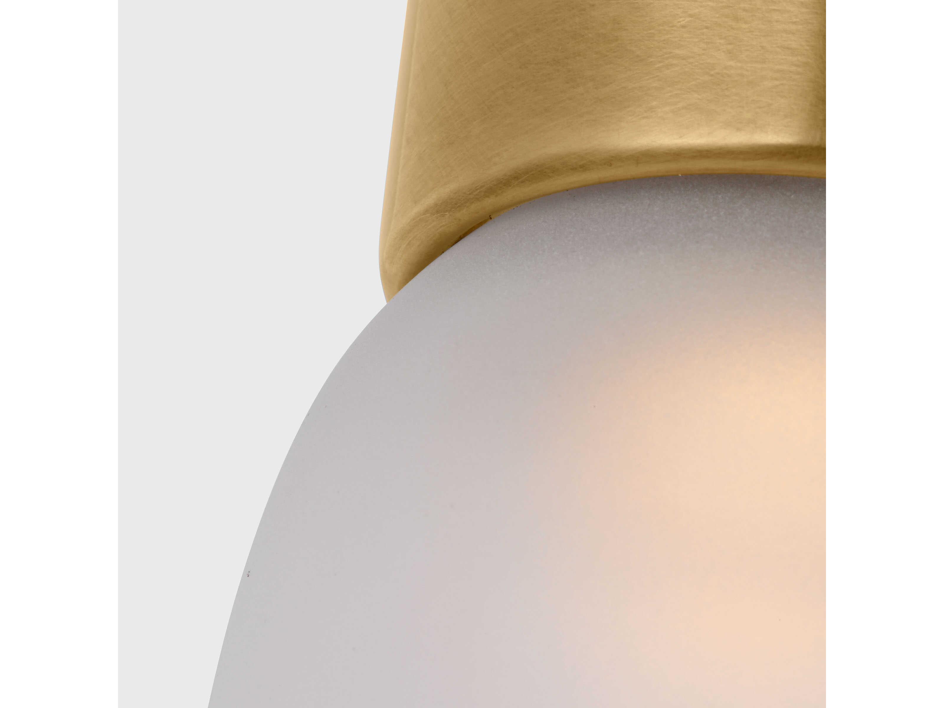 Visual Comfort Modern Volver 1-Light Hand Rubbed Antique Brass Mini Pendant