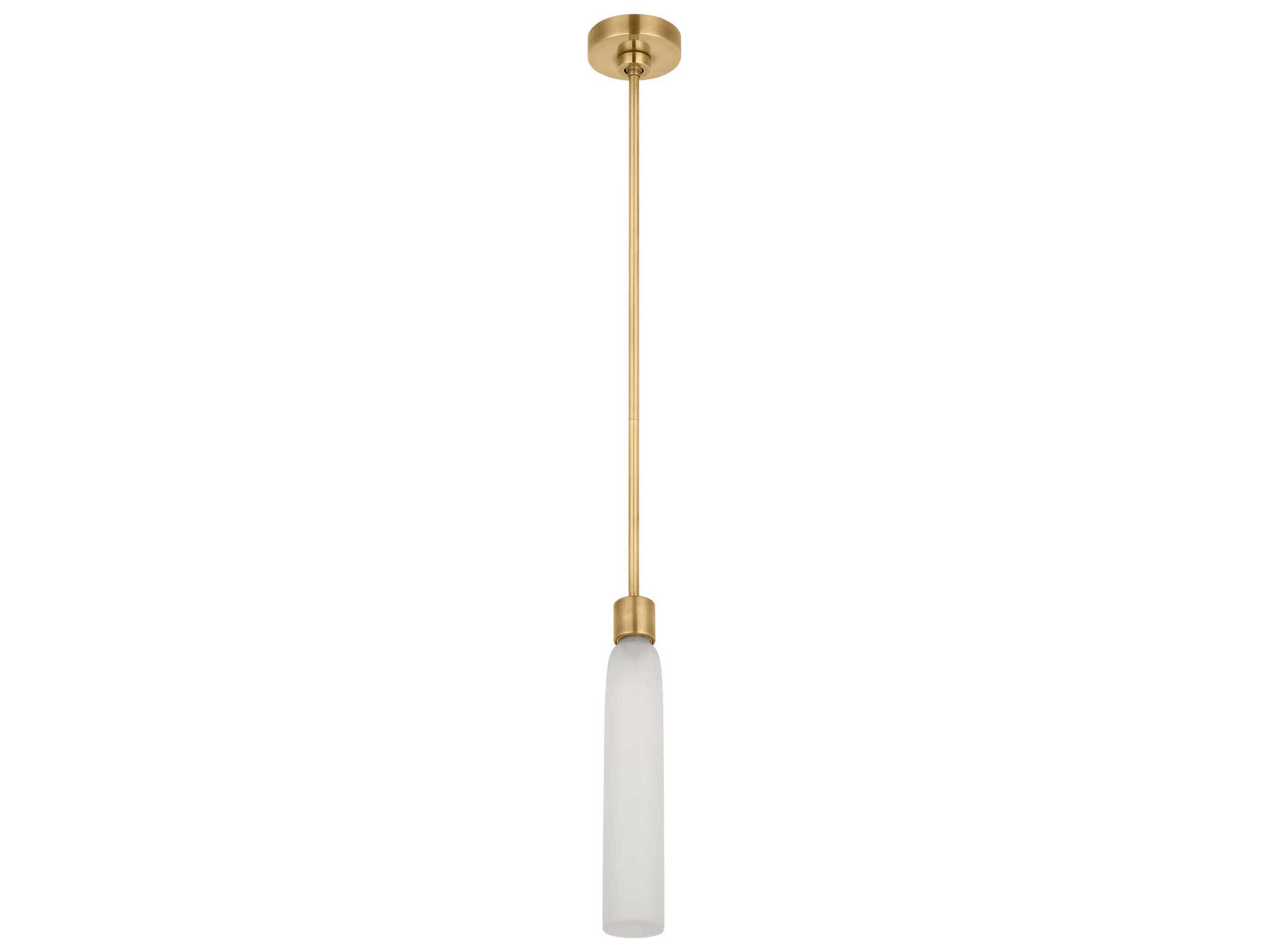 Visual Comfort Modern Volver 1-Light Hand Rubbed Antique Brass Mini Pendant