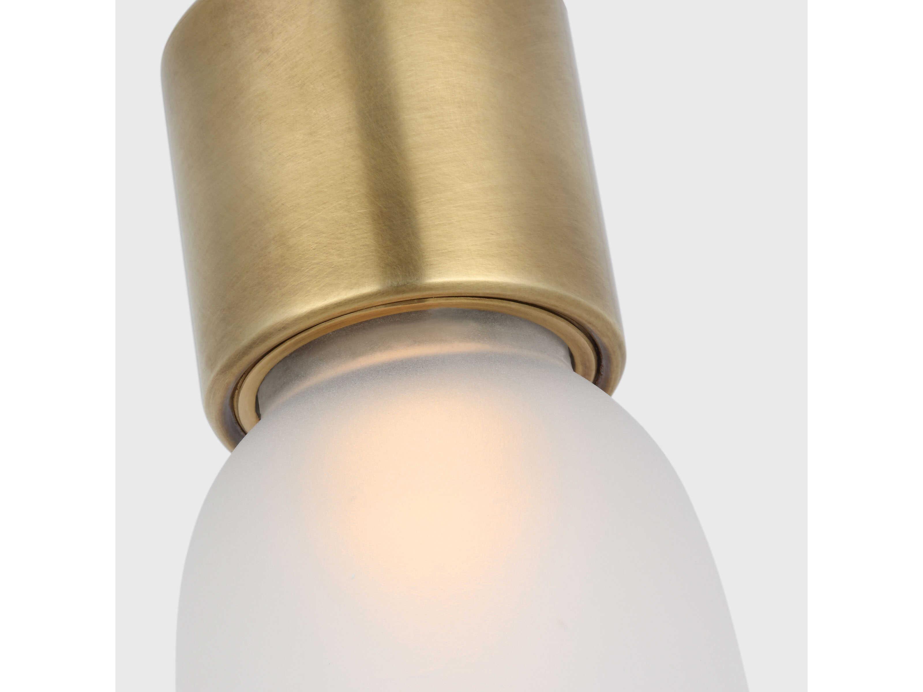 Visual Comfort Modern Volver 1-Light Hand Rubbed Antique Brass Mini Pendant