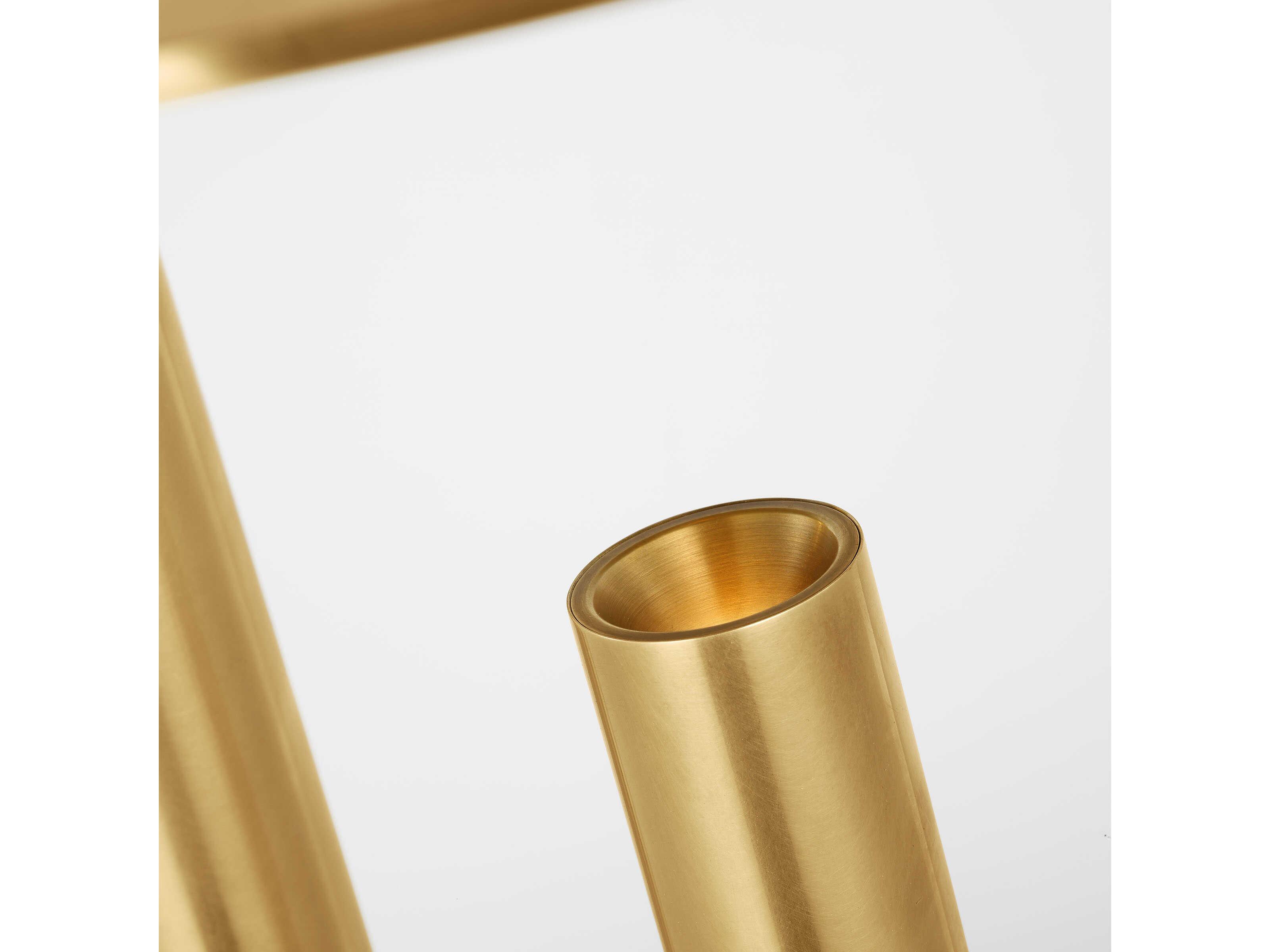 Visual Comfort Modern Fielle Natural Brass Table Lamp