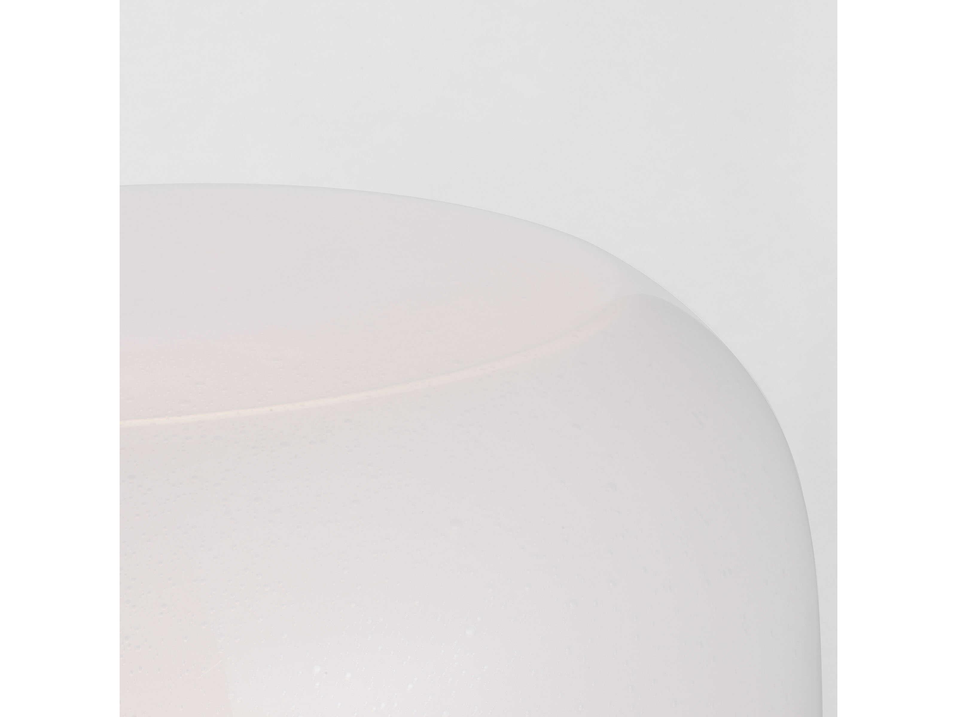 Visual Comfort Modern Bolete Hand Rubbed Antique Brass Seeded Cream Glass White Table Lamp