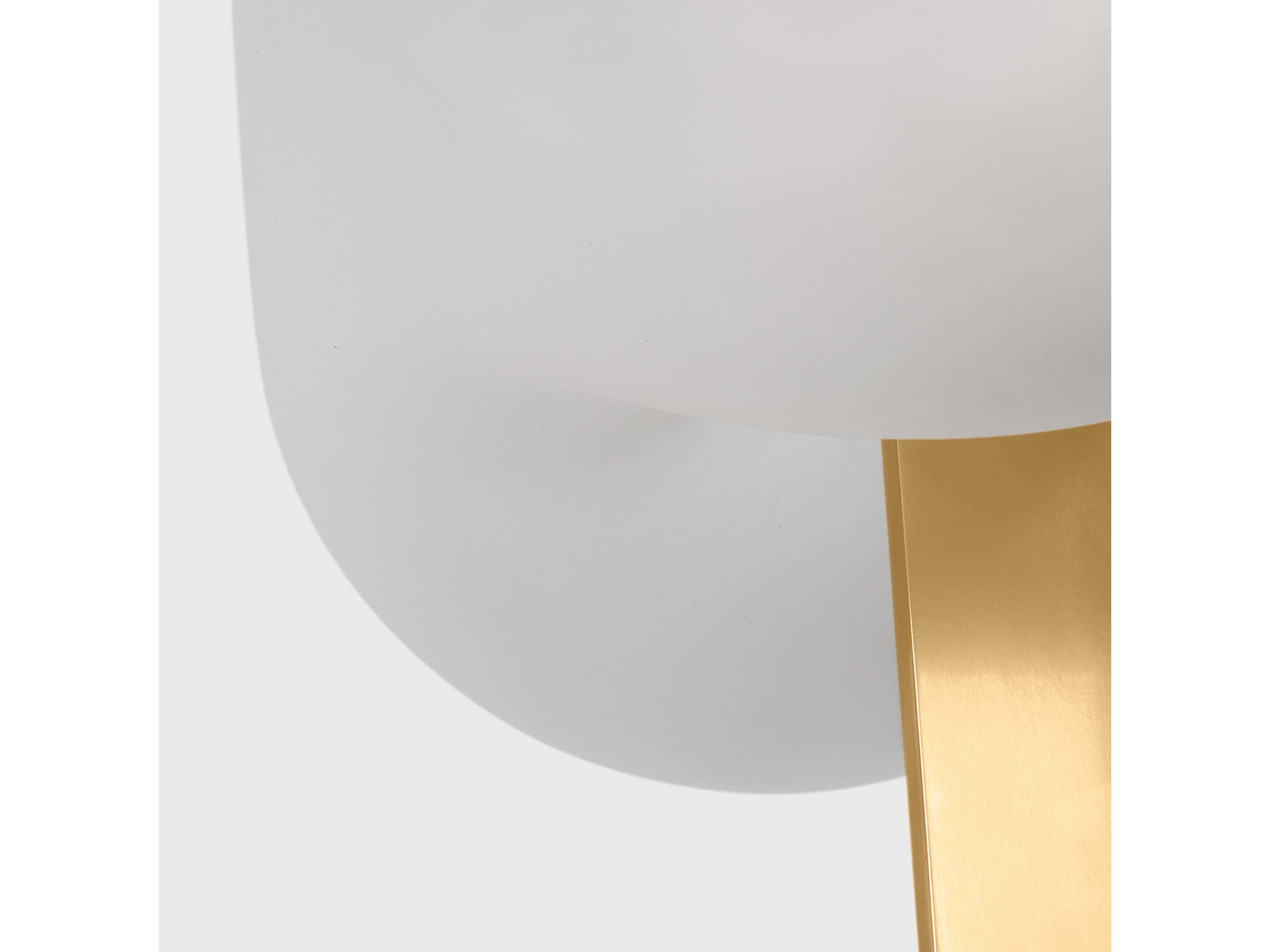 Visual Comfort Modern Fio Hand Rubbed Antique Brass Clear Etched Glass Table Lamp