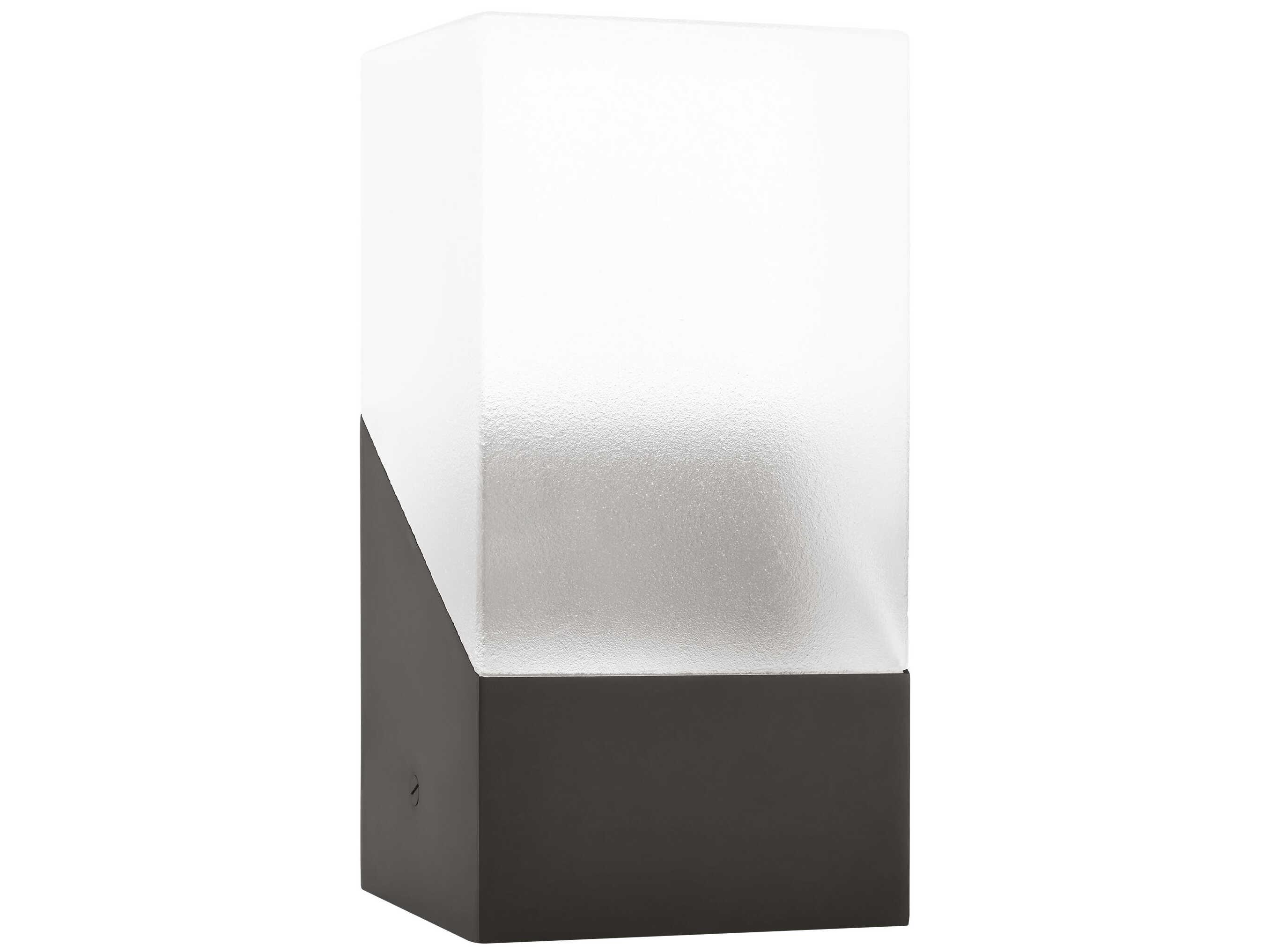 Visual Comfort Modern Pezzo Bronze Textured Cast Glass Table Lamp