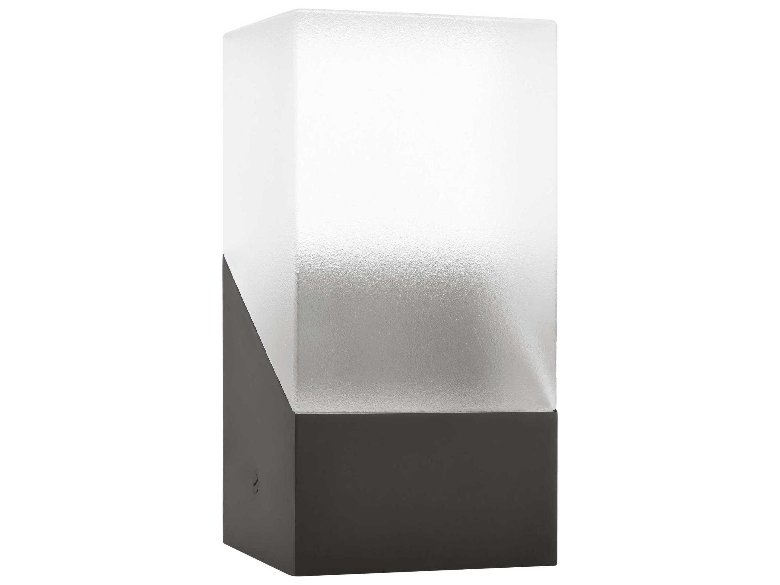 Visual Comfort Modern Pezzo Bronze Textured Cast Glass Table Lamp