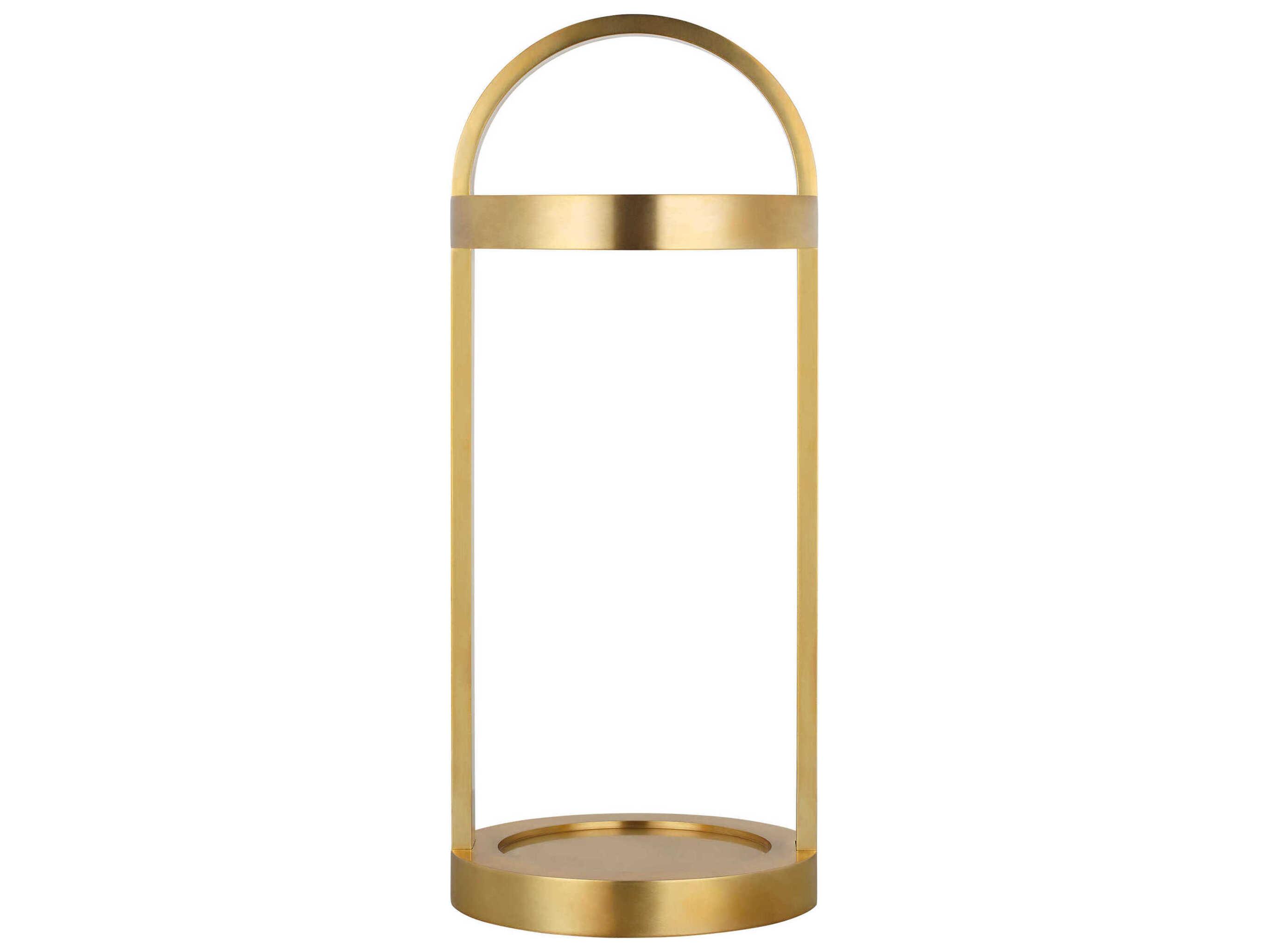 Visual Comfort Modern Cerne Hand Rubbed Antique Brass Table Lamp