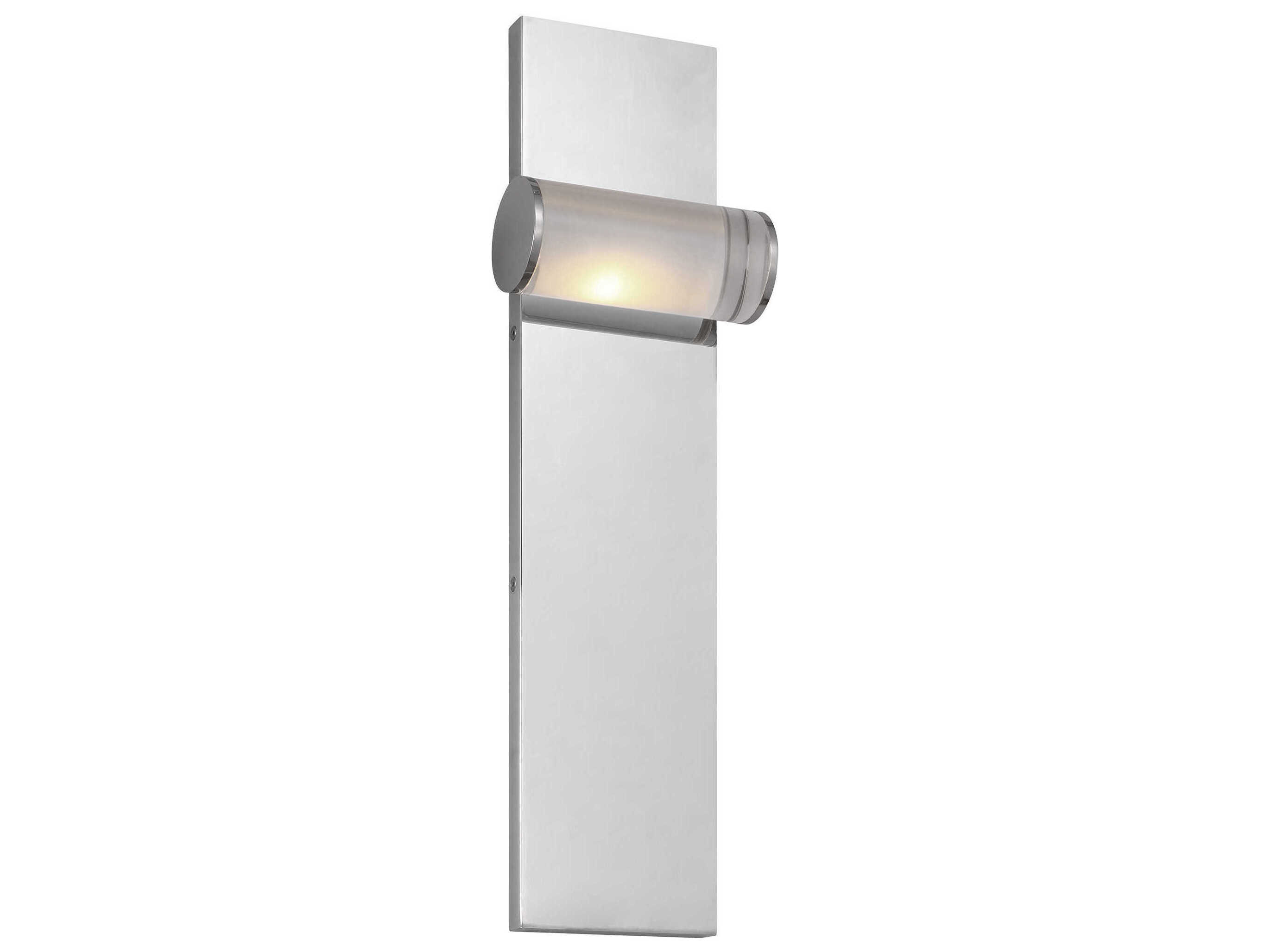 Visual Comfort Modern Esfera 1-Light Polished Nickel Wall Sconce