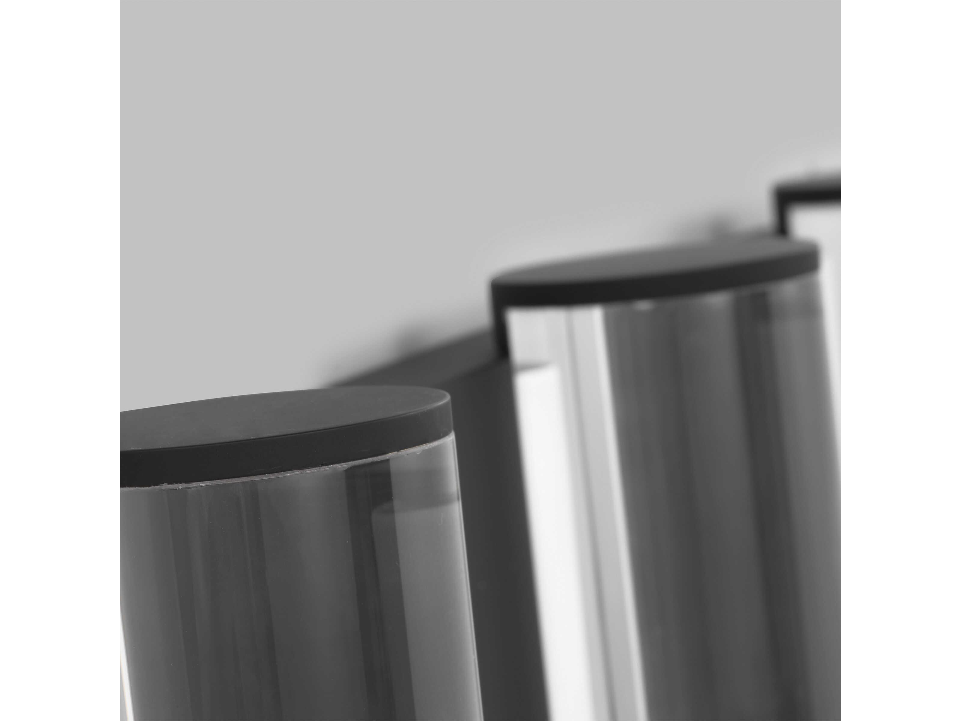 Visual Comfort Modern Esfera 3-Light Nightshade Black Vanity Light